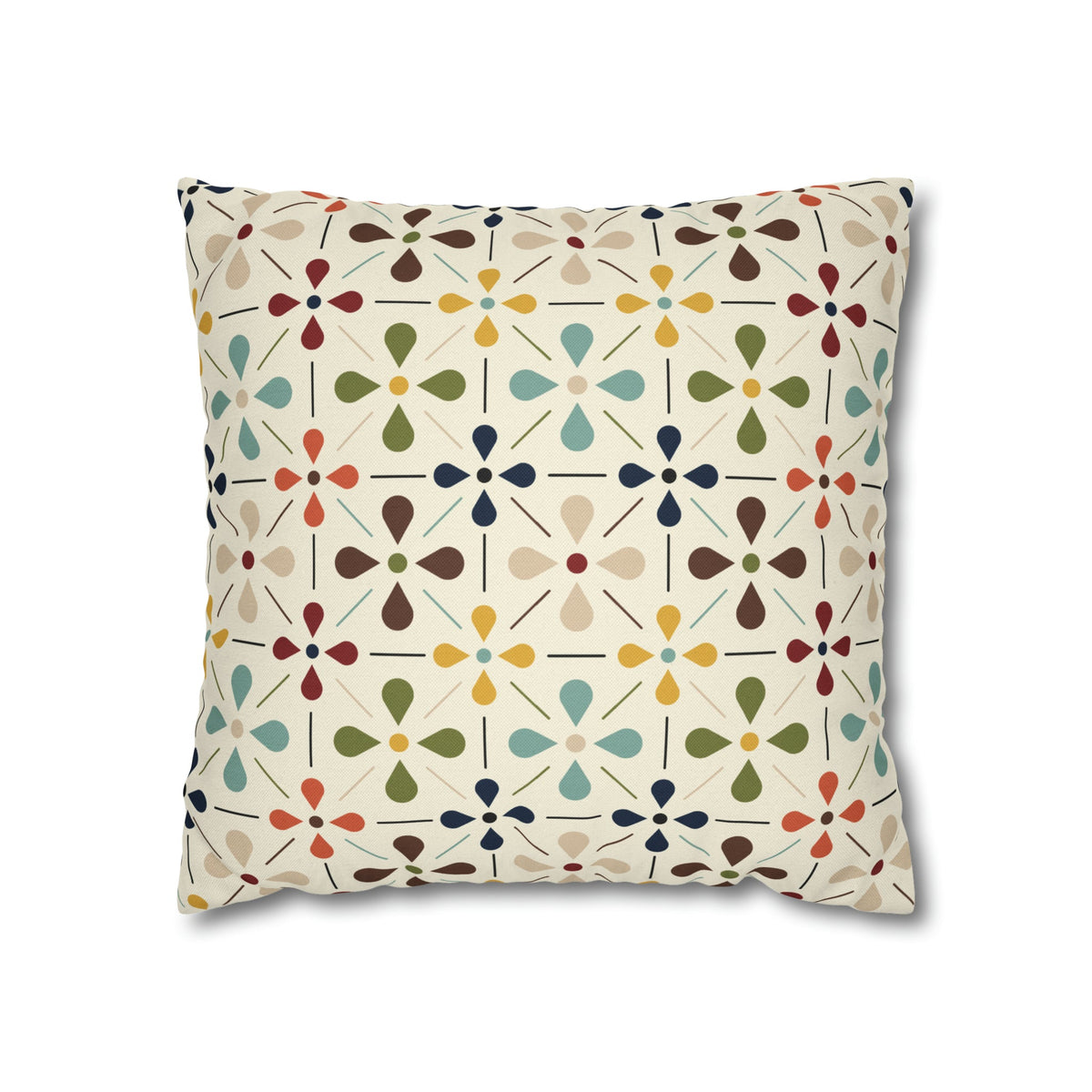 Mid Century Modern Scandinavian Modern Danish Flower, Retro MCM Pillow COVER Home Decor