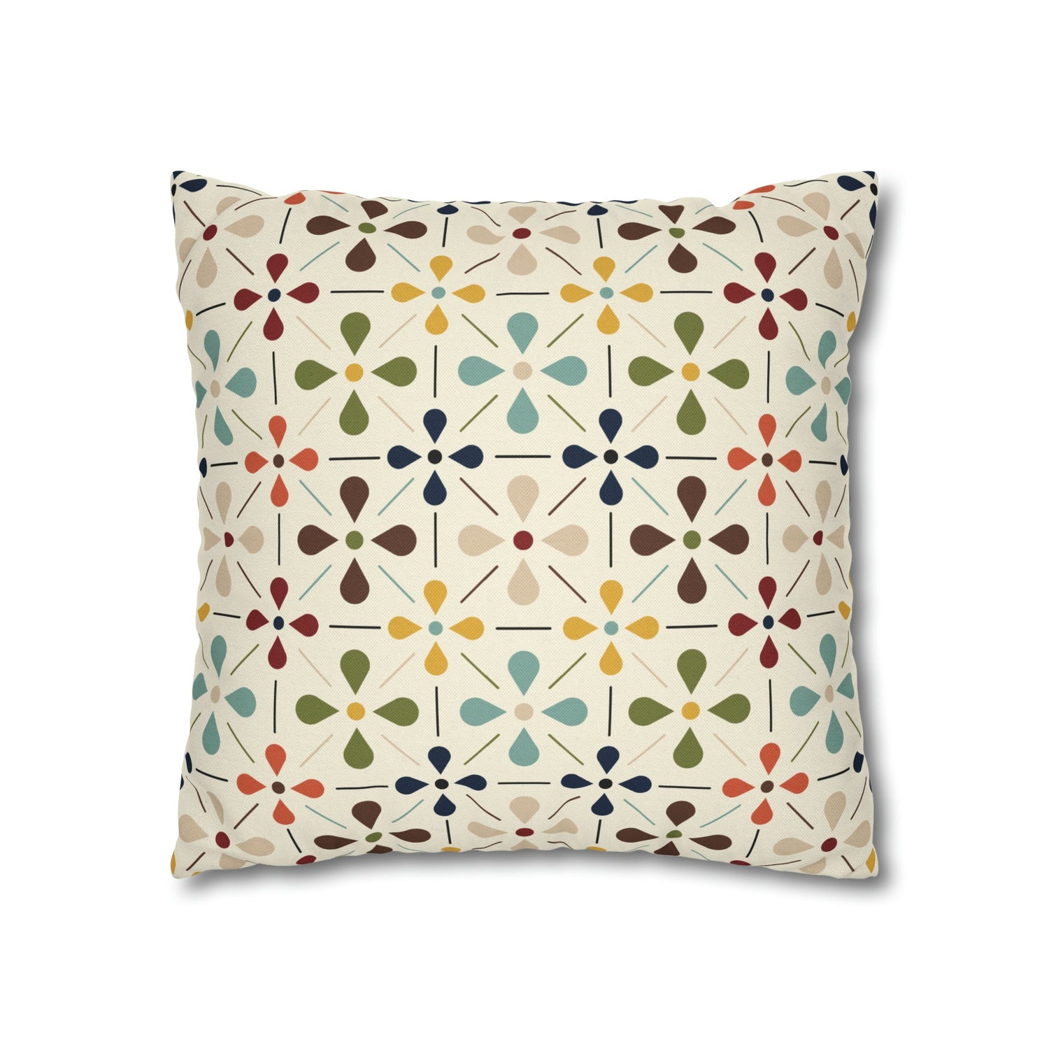 Mid Century Modern Scandinavian Modern Danish Flower, Retro MCM Pillow COVER Home Decor