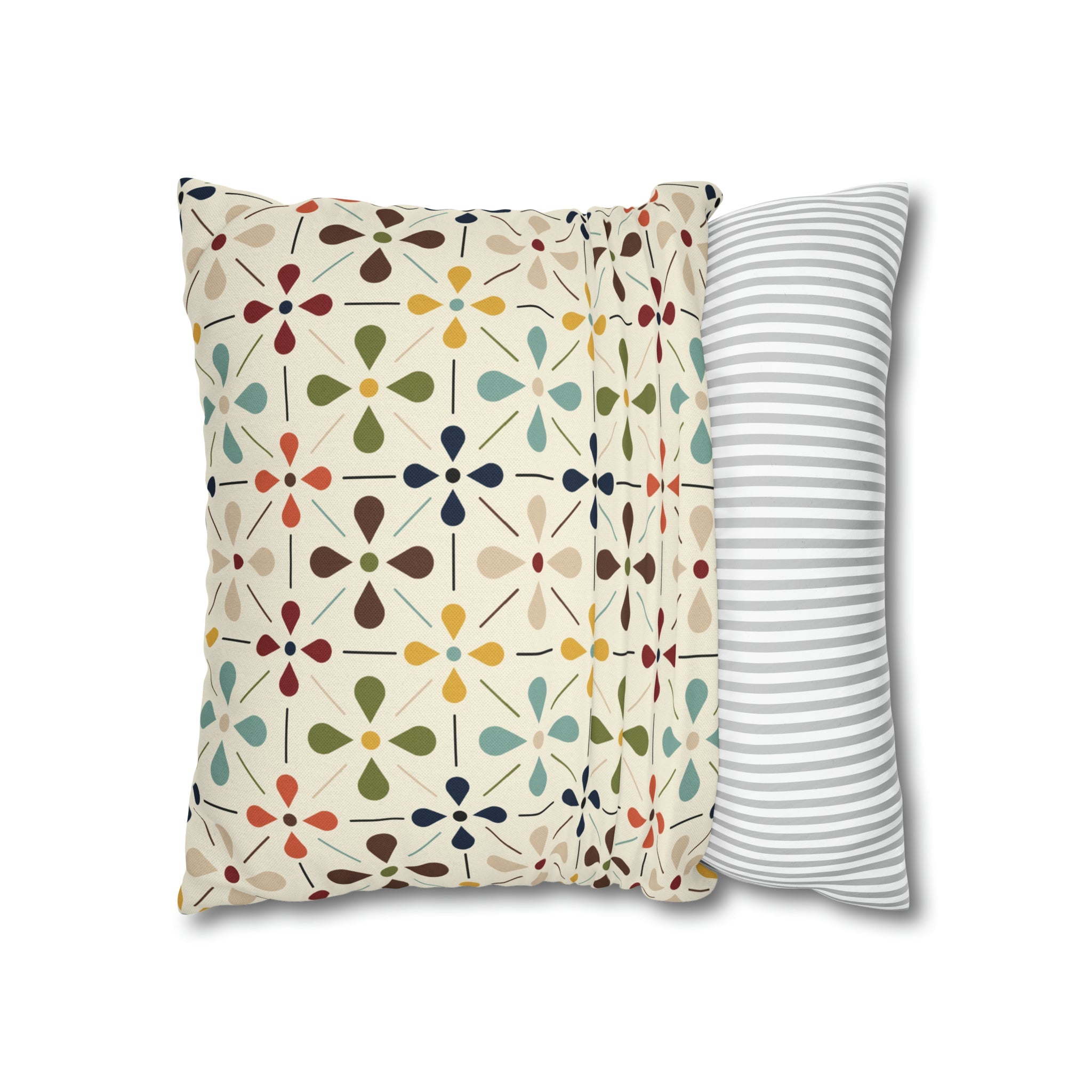 Mid Century Modern Scandinavian Modern Danish Flower, Retro MCM Pillow COVER Home Decor