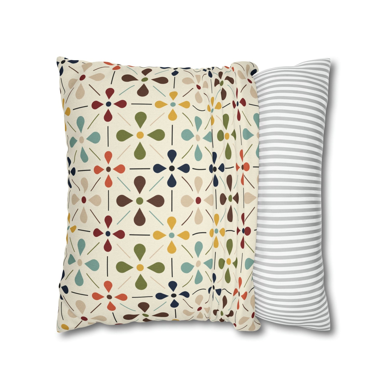 Mid Century Modern Scandinavian Modern Danish Flower, Retro MCM Pillow COVER Home Decor
