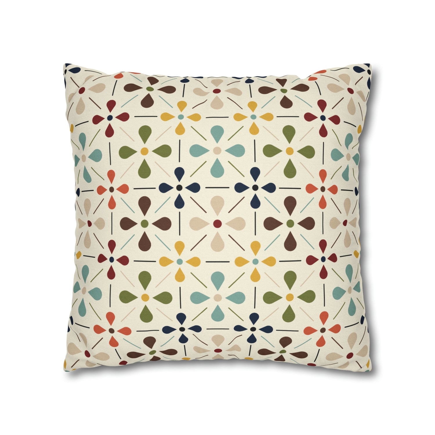Mid Century Modern Scandinavian Modern Danish Flower, Retro MCM Pillow COVER Home Decor