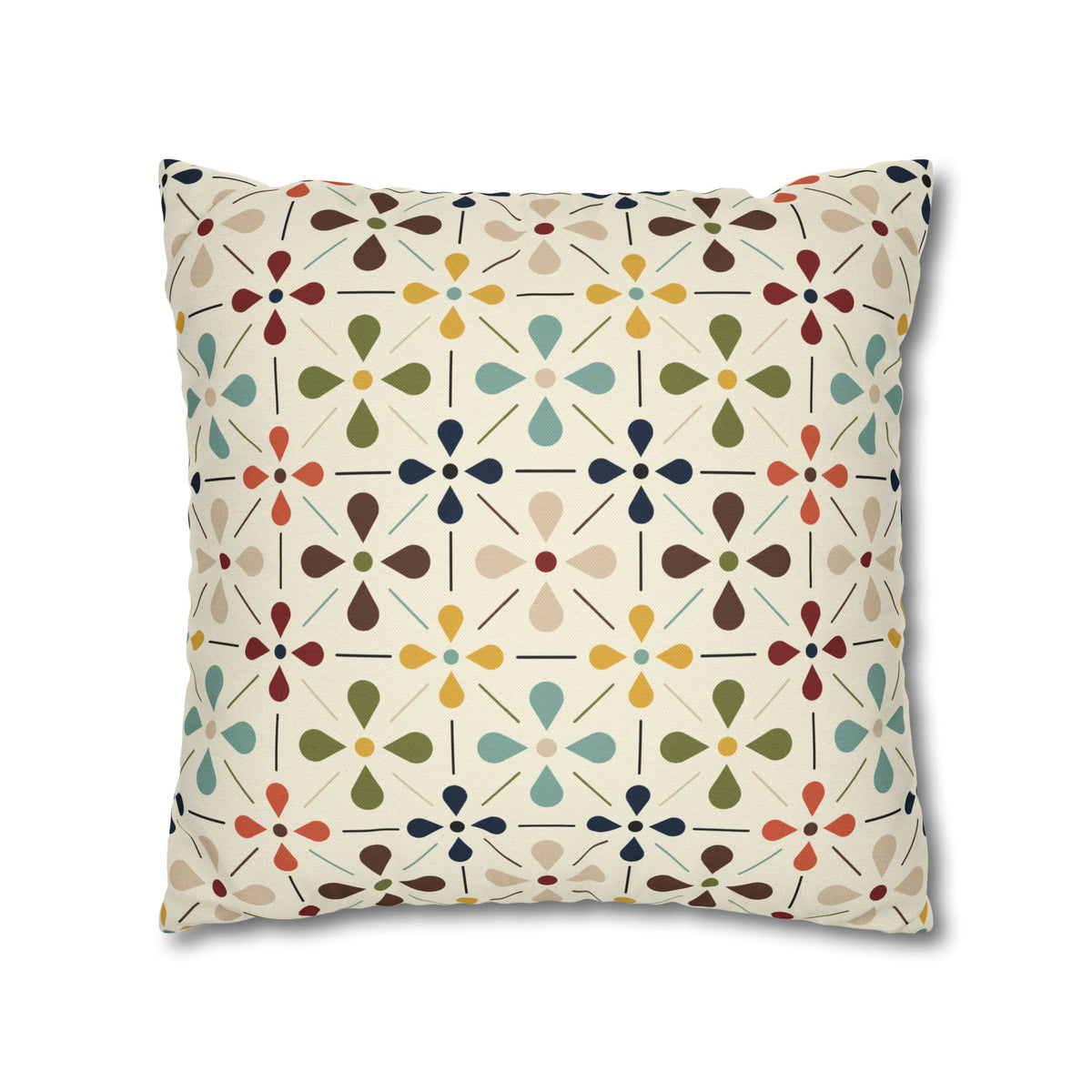 Mid Century Modern Scandinavian Modern Danish Flower, Retro MCM Pillow COVER Home Decor
