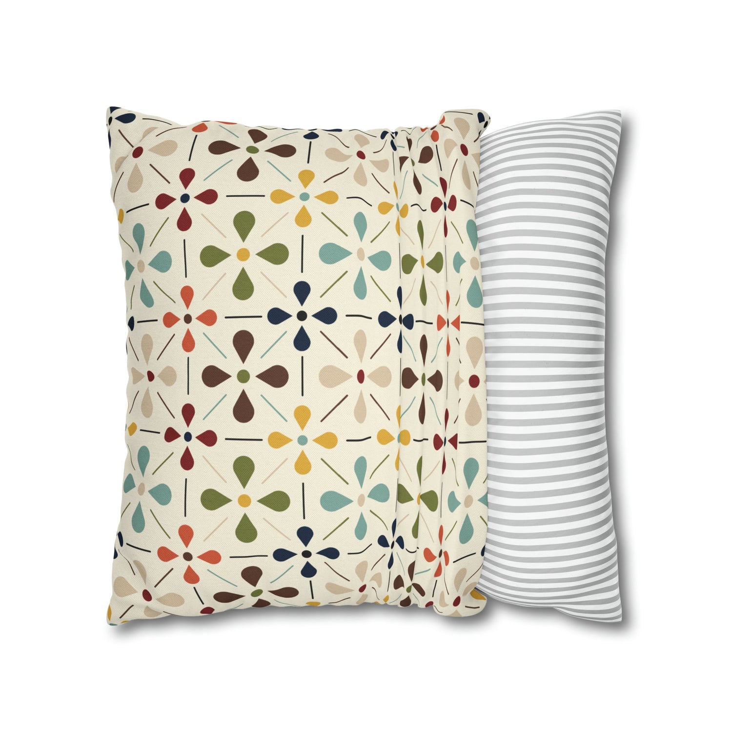 Mid Century Modern Scandinavian Modern Danish Flower, Retro MCM Pillow COVER Home Decor