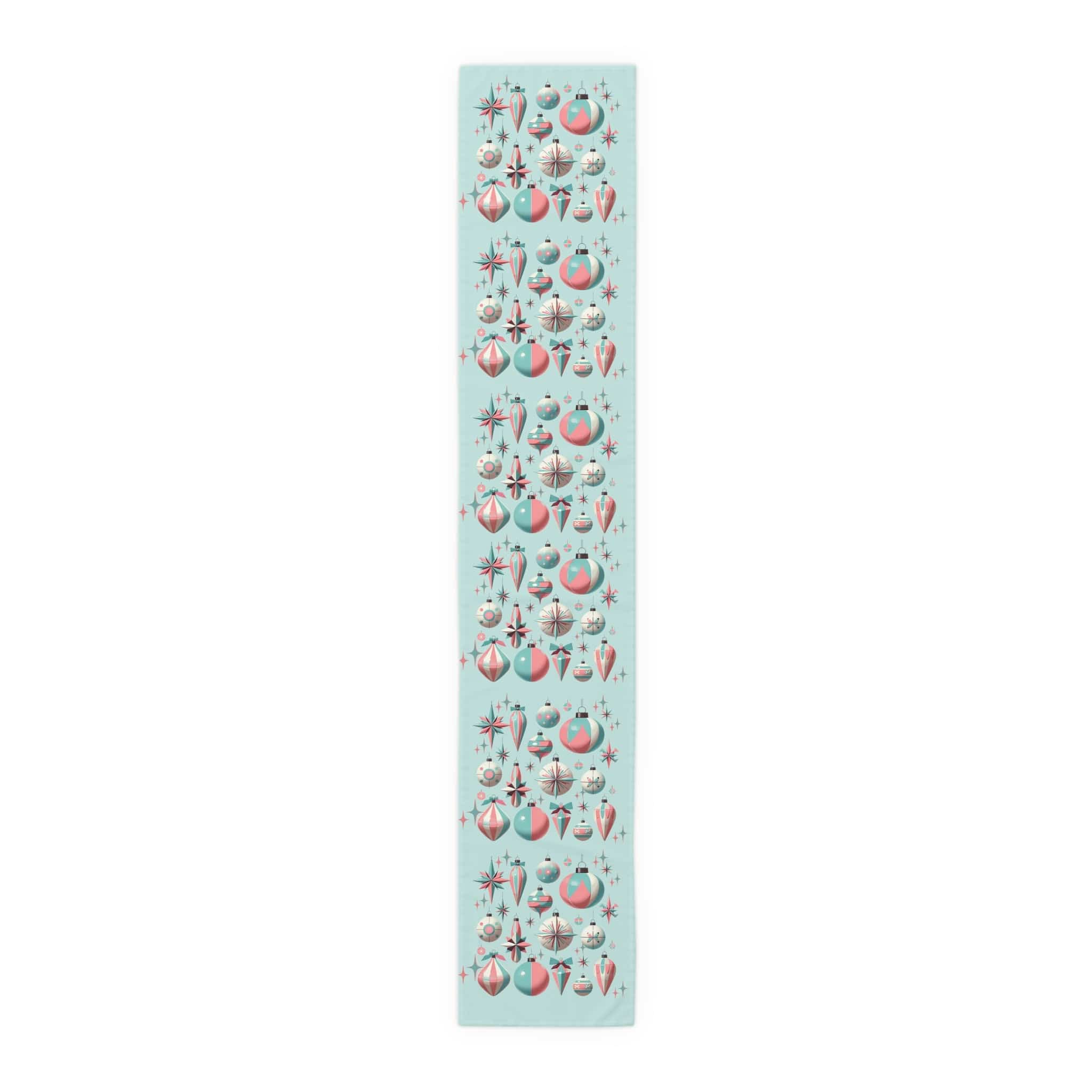 Mid Century Modern Shiny Brite Aqua Blue, Pink, Kitschy 50&
