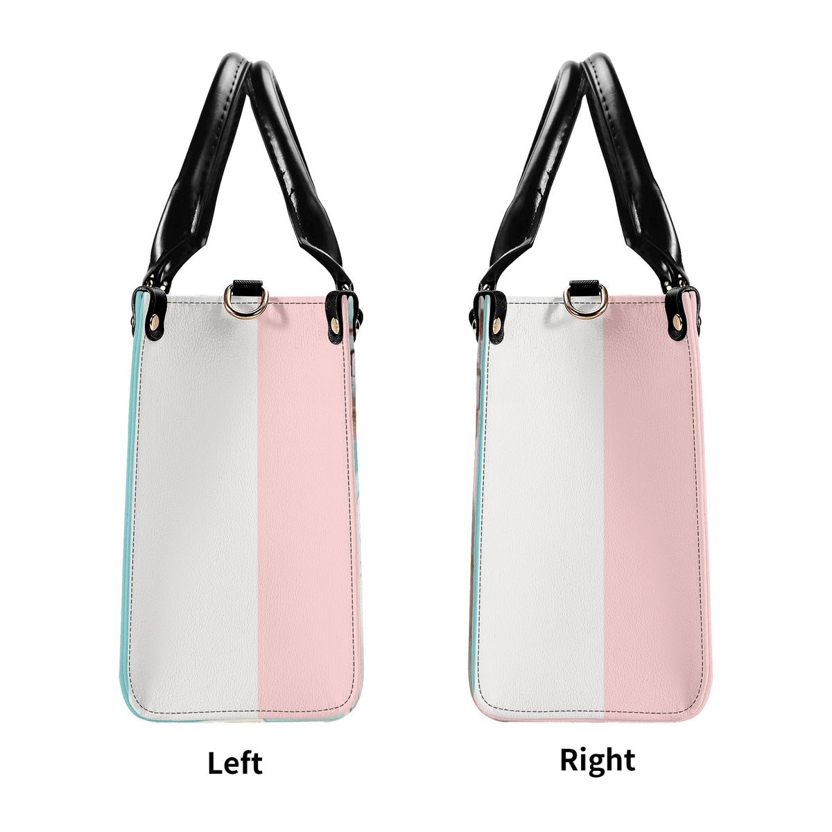 Mid Mod Kitschy Style Retro Typewriter Hand Bag-Shoulder Bag Combo in Pink, Aqua And Blue