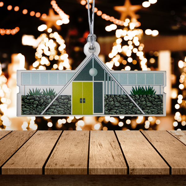 Mid Century Modern Swiss Miss Christmas Ornament Palm Springs Cali Style