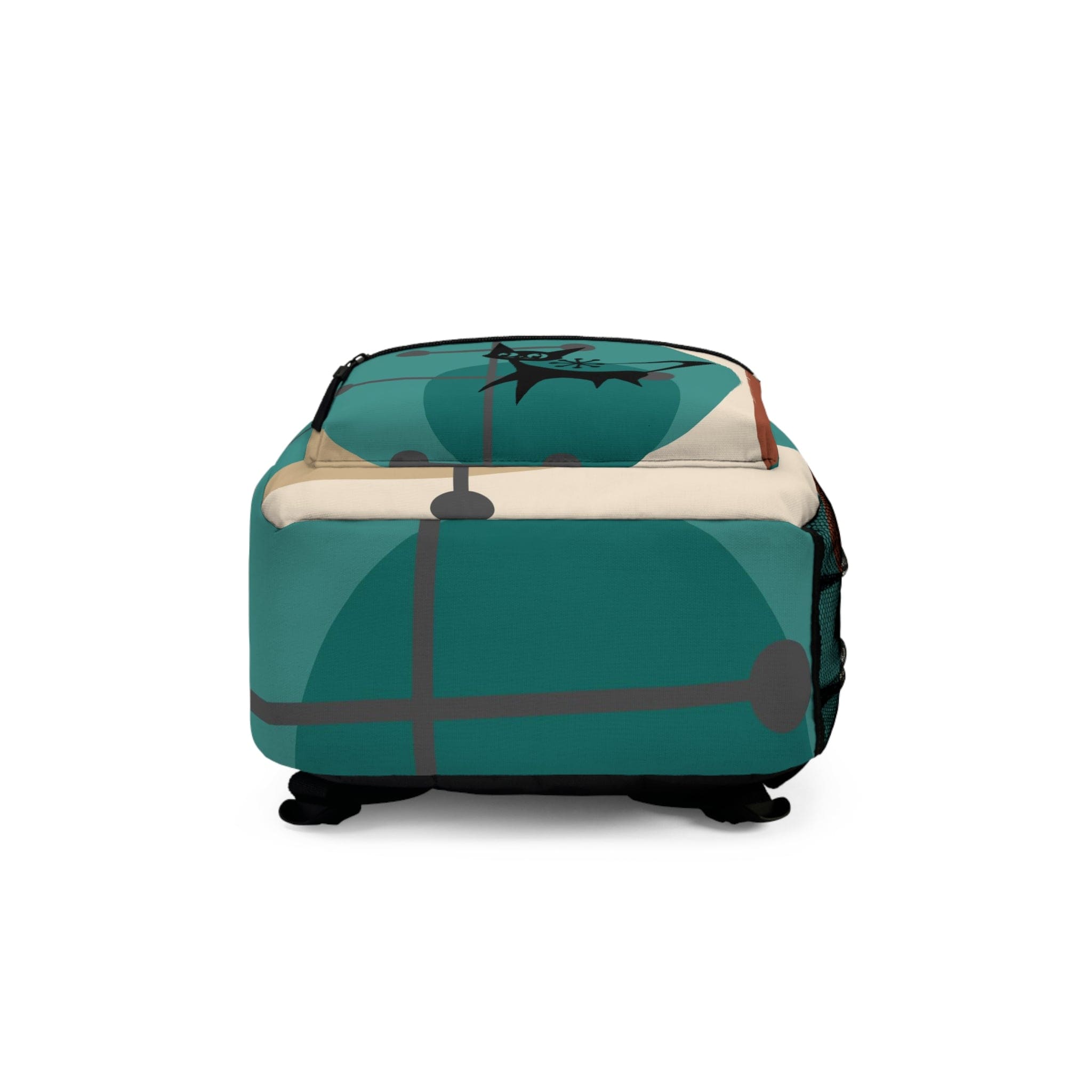 Atomic Cat, Mid Century Modern Retro Travel, School, Office Backpack Bags One size