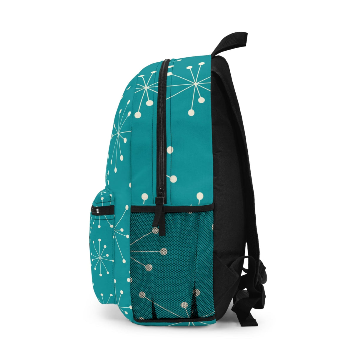 Mid Century Modern Aqua Blue, Atomic Cat, Kitschy, Travel, Office, School Backpack Bags One size