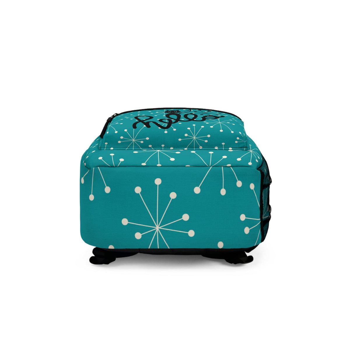 Mid Century Modern Aqua Blue, Atomic Cat, Kitschy, Travel, Office, School Backpack Bags One size