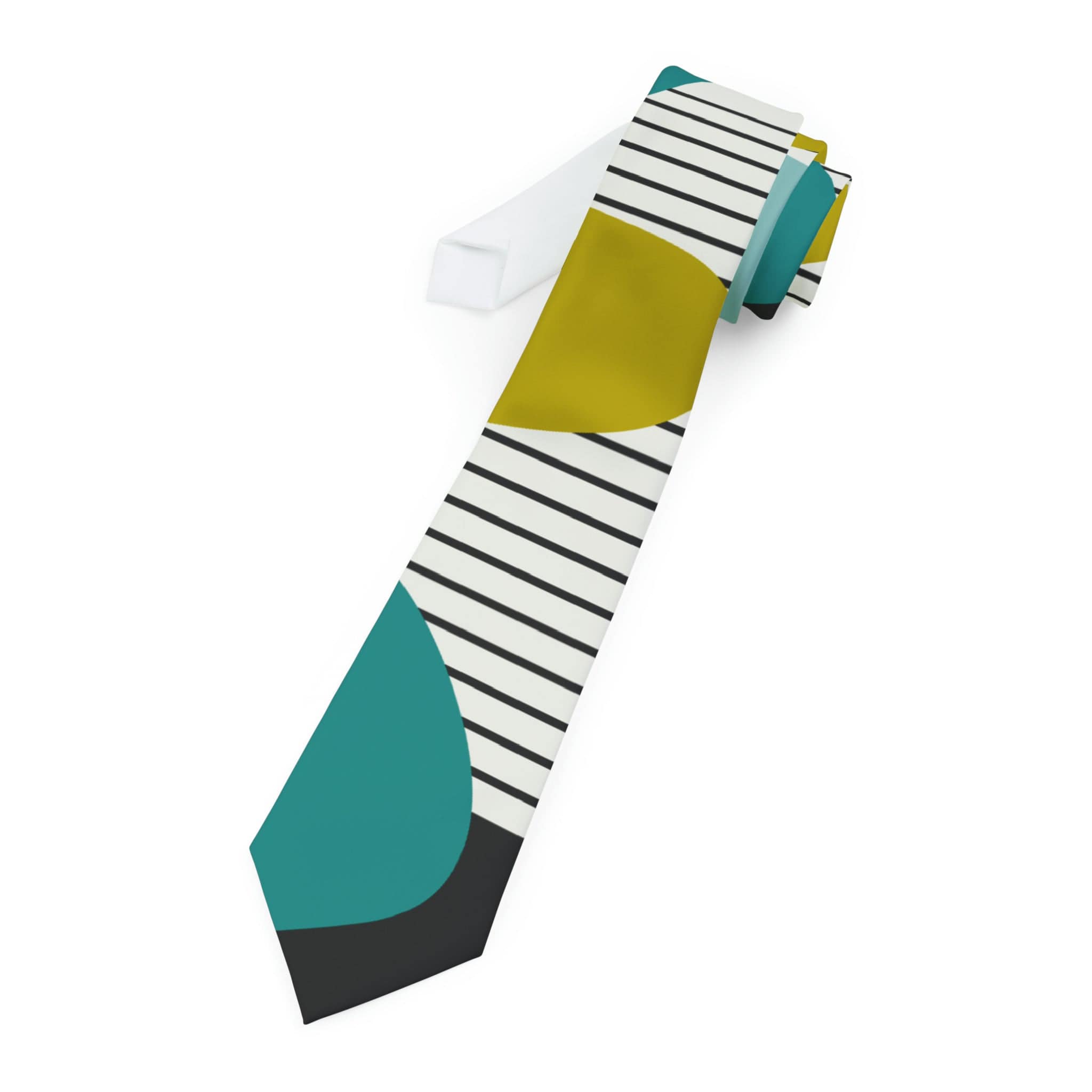 Mid Century Modern Dude, Geometric, Retro Necktie Accessories One Size