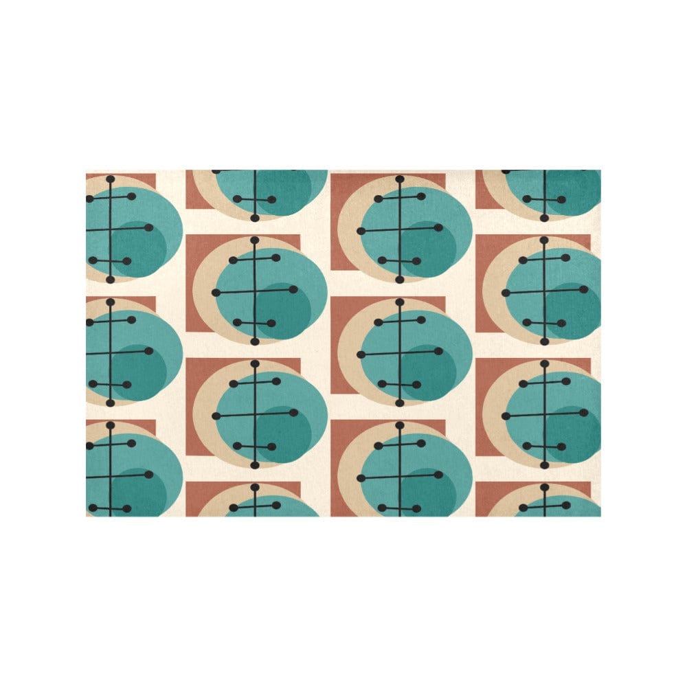 Mid Mod Geometric Retro Table Placemats Placemats One Size