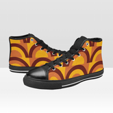 Retro Sneakers For Women And Teen Girls, Hipster High Tops Mid Century Modern Gal