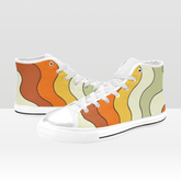 Retro Sneakers For Women And Teen Girls, Hipster High Tops Mid Century Modern Gal