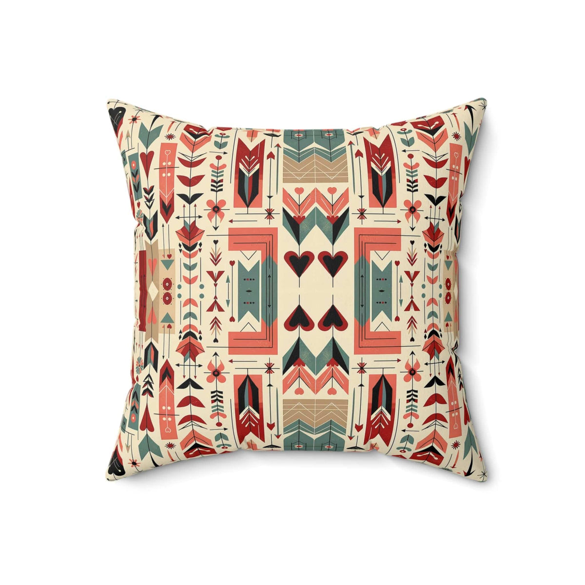 Scandinavian Folk Art Modern Danish Design, Mid Century Modern Pillow And Insert Home Decor