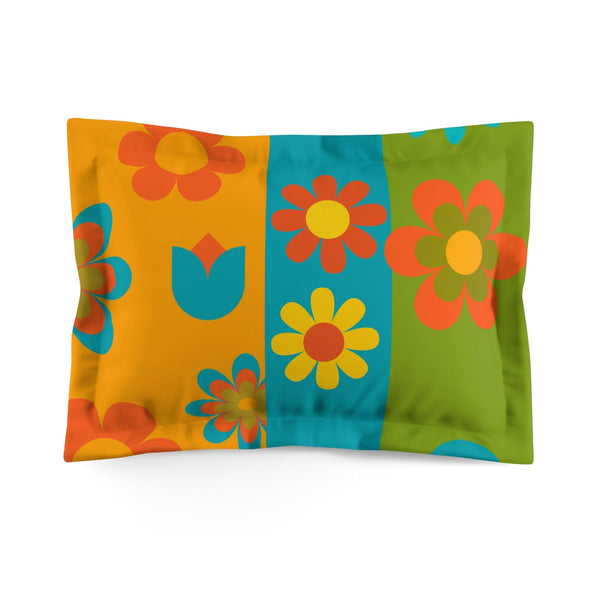 Flower Power 1970's Groovy Pillow Shams