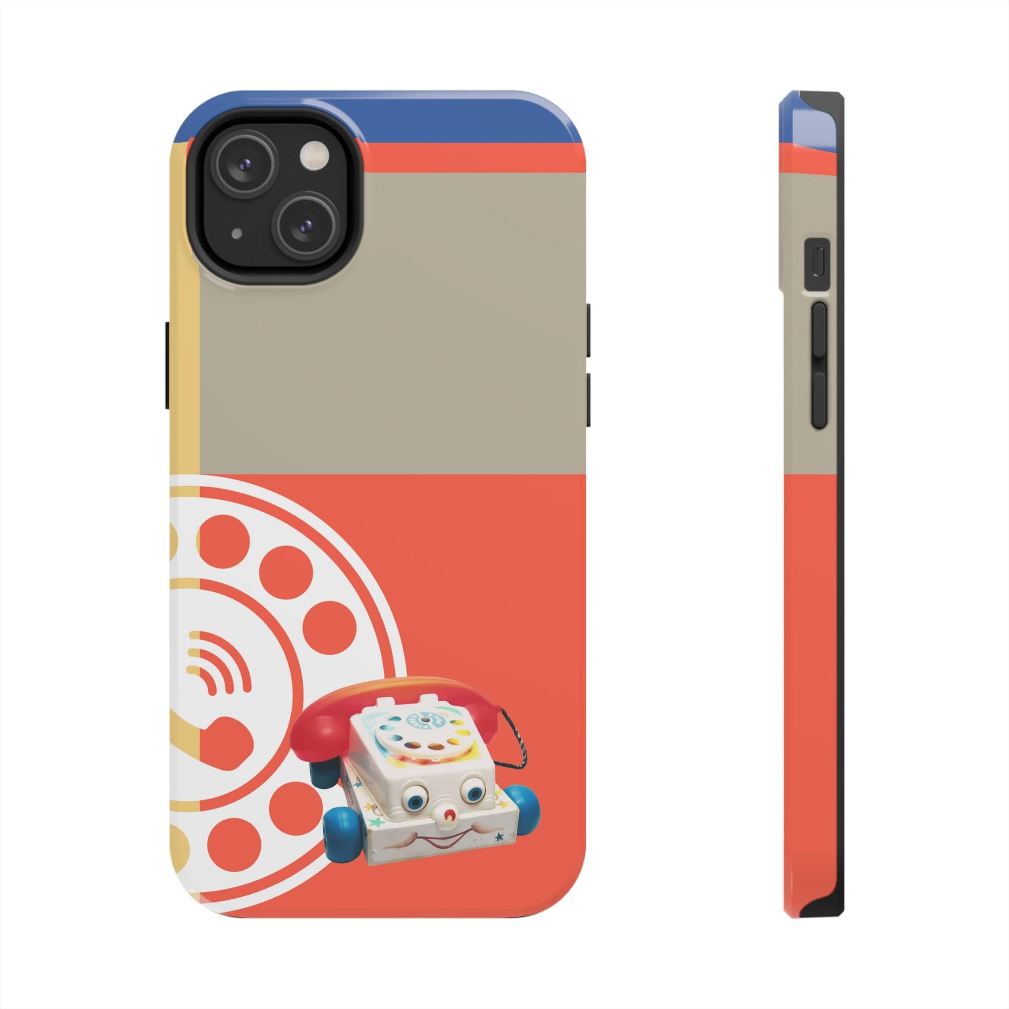 The First Original Phone, Eye Phone, Retro Kitschy Cute Rotary Phone, Tough Phone Cases Phone Case