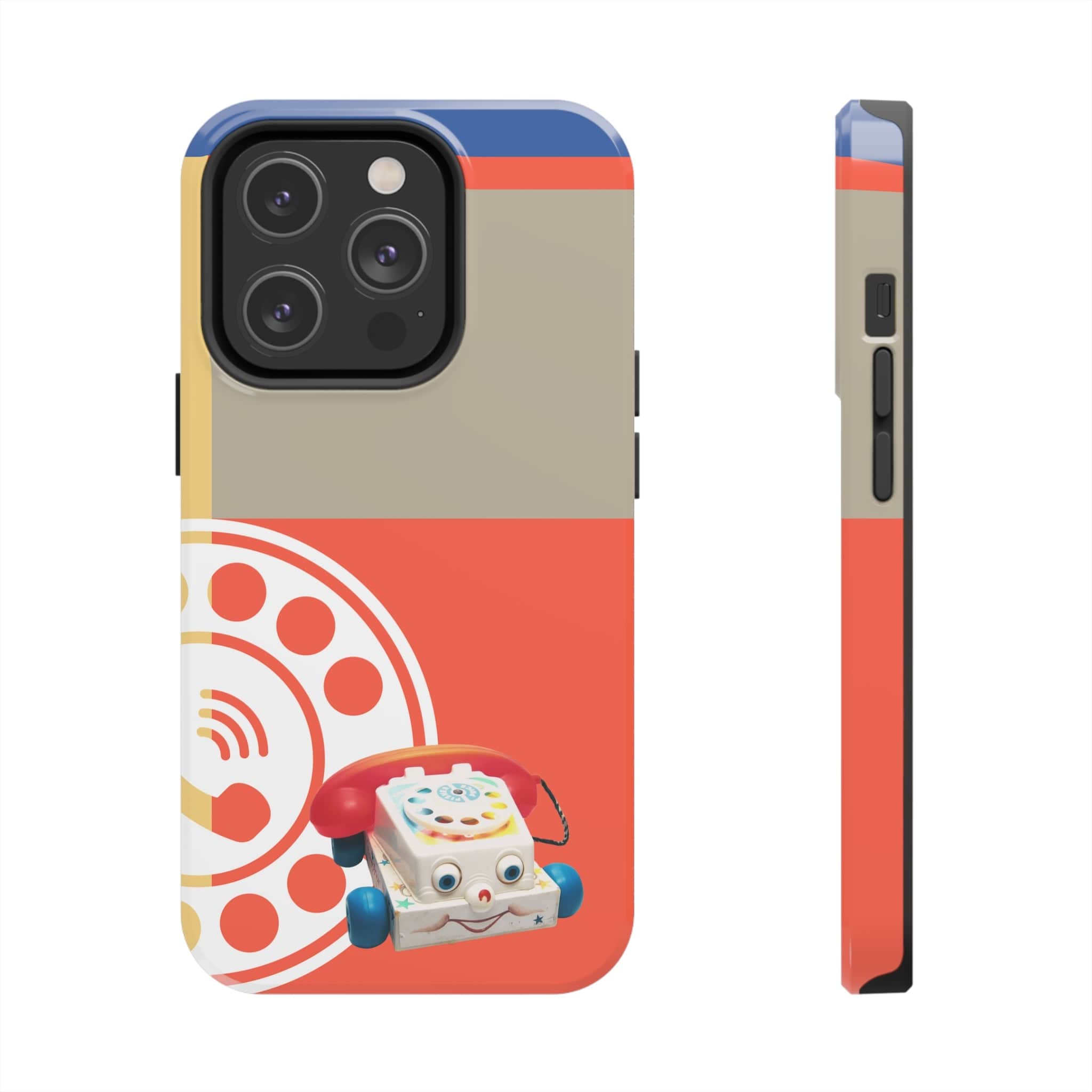 The First Original Phone, Eye Phone, Retro Kitschy Cute Rotary Phone, Tough Phone Cases Phone Case