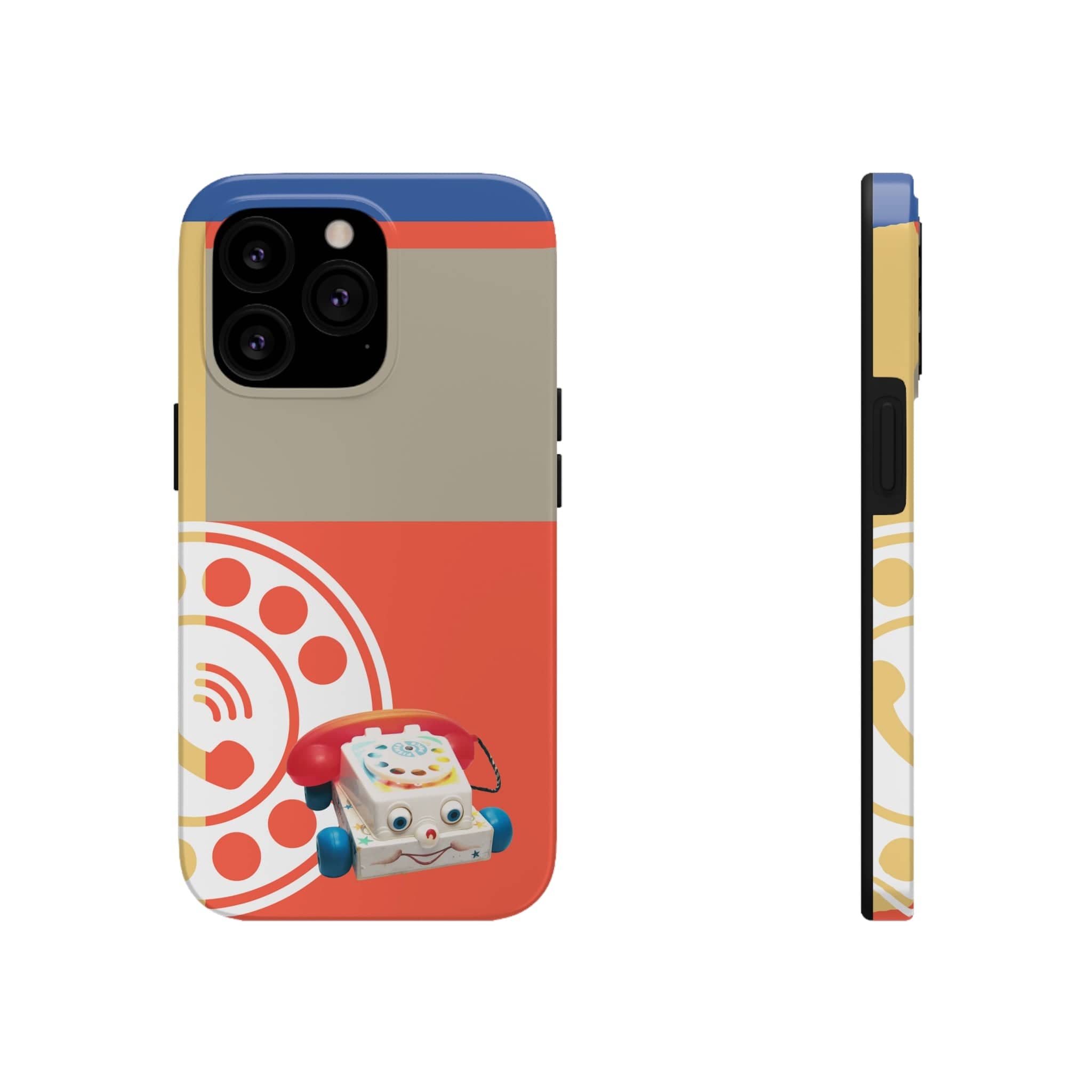 The First Original Phone, Eye Phone, Retro Kitschy Cute Rotary Phone, Tough Phone Cases Phone Case