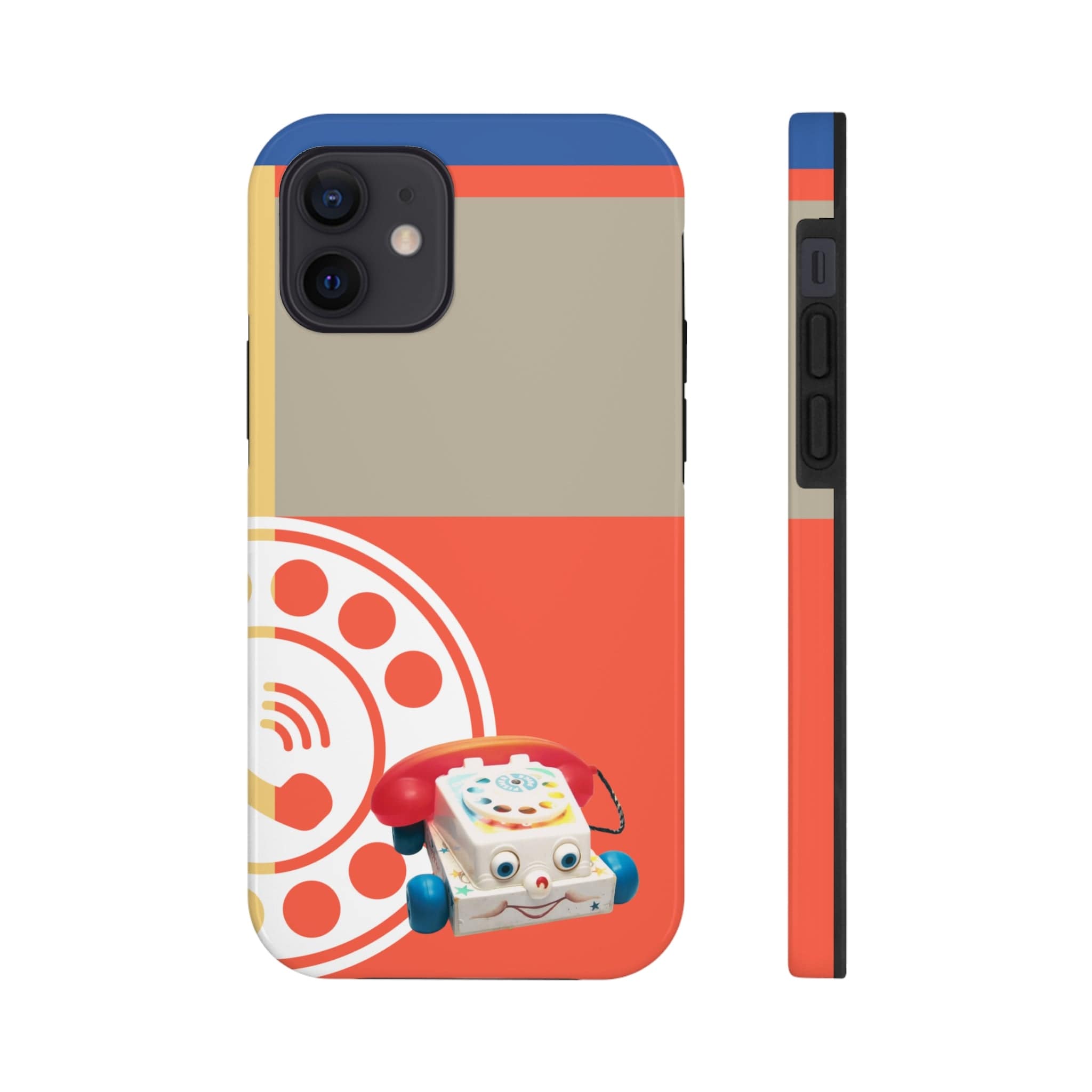 The First Original Phone, Eye Phone, Retro Kitschy Cute Rotary Phone, Tough Phone Cases Phone Case