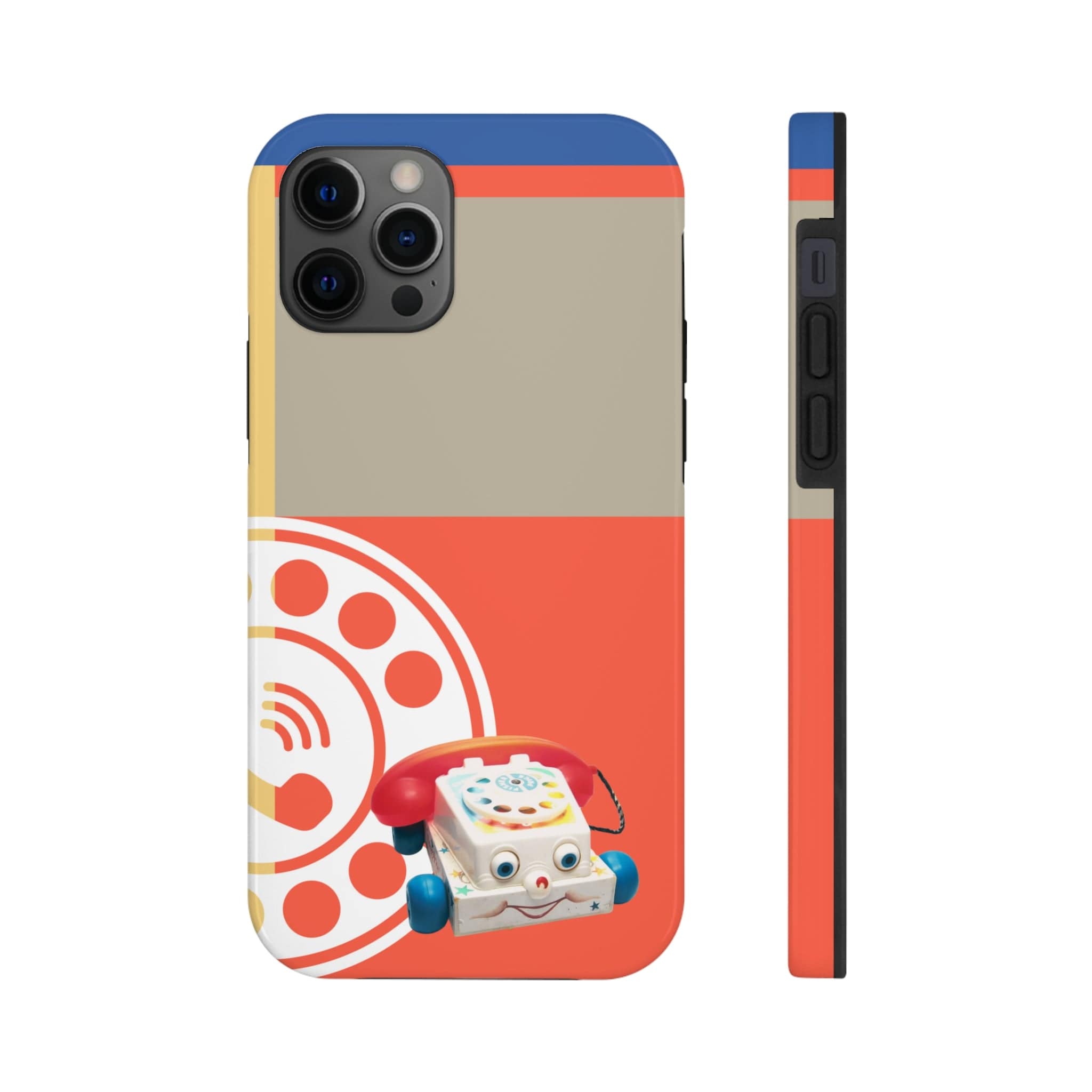 The First Original Phone, Eye Phone, Retro Kitschy Cute Rotary Phone, Tough Phone Cases Phone Case