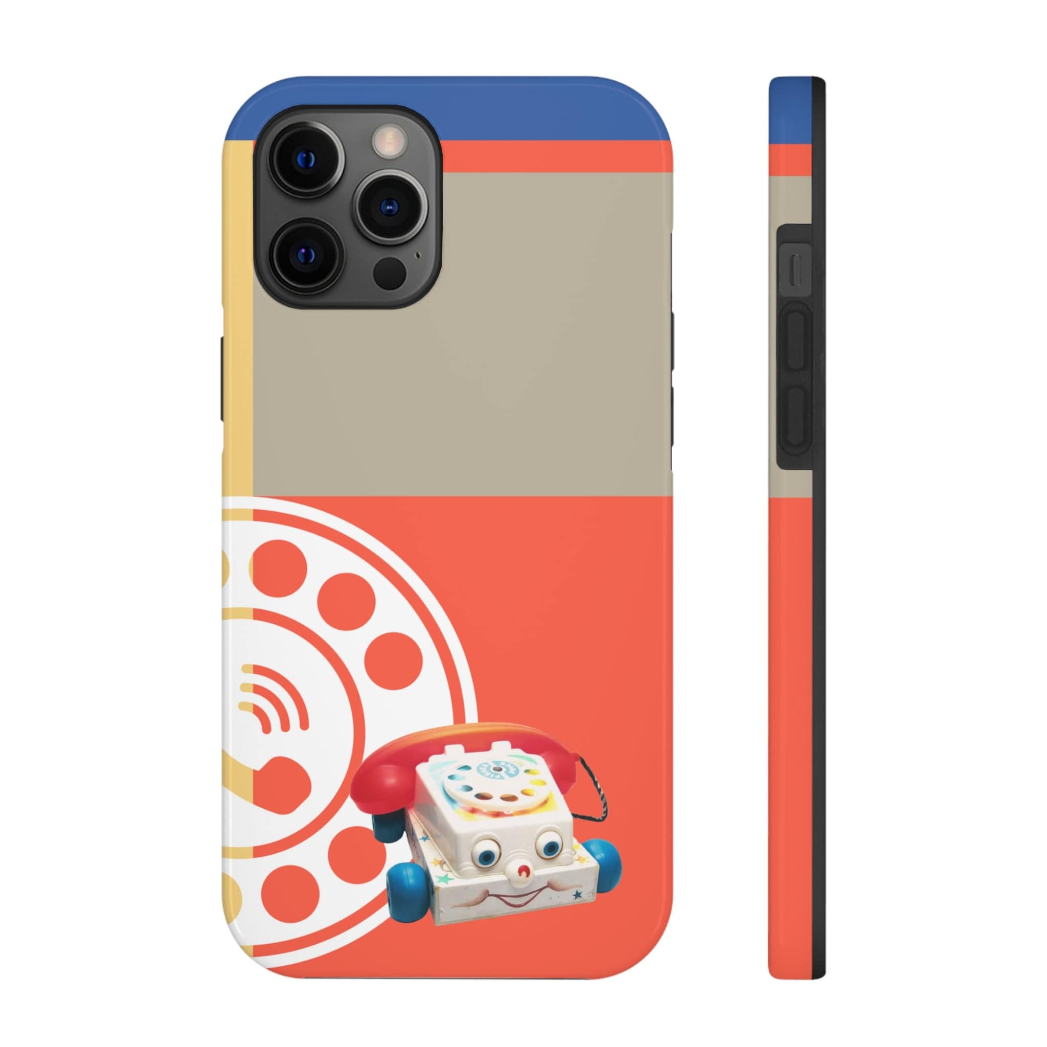 The First Original Phone, Eye Phone, Retro Kitschy Cute Rotary Phone, Tough Phone Cases Phone Case