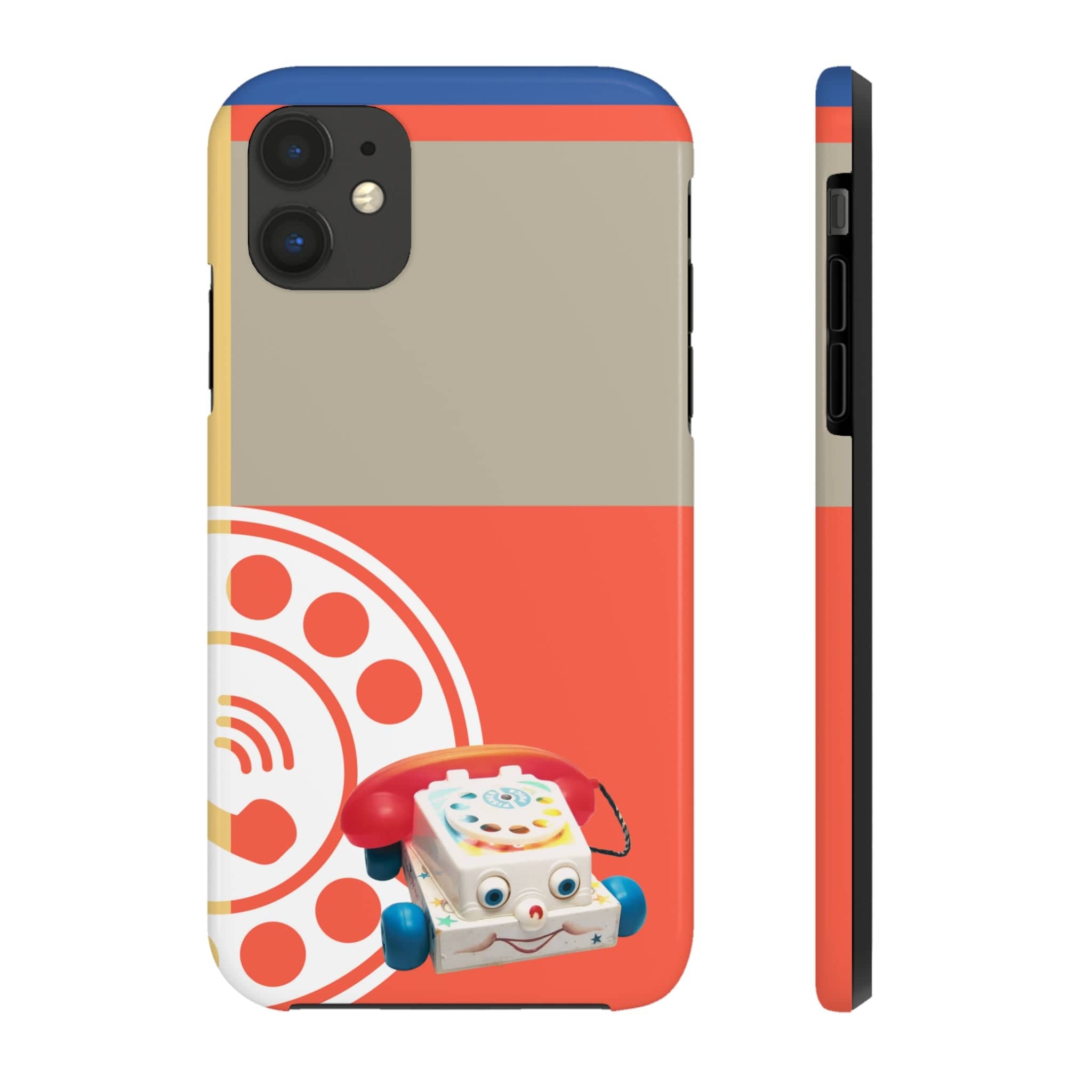 The First Original Phone, Eye Phone, Retro Kitschy Cute Rotary Phone, Tough Phone Cases Phone Case