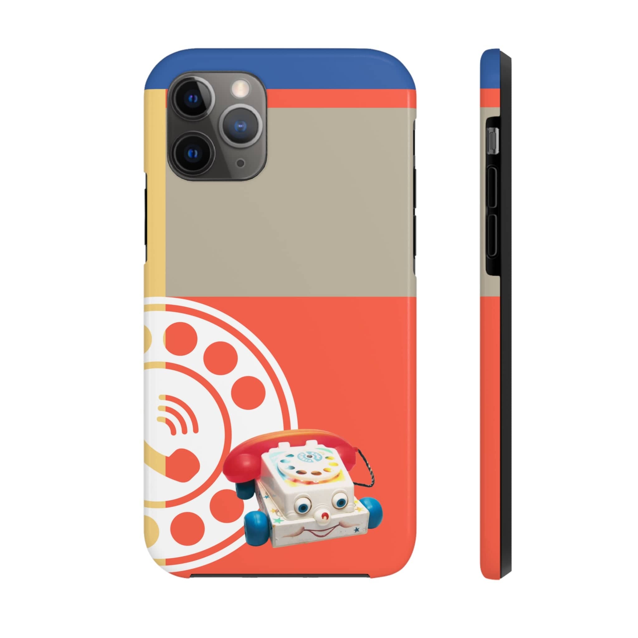 The First Original Phone, Eye Phone, Retro Kitschy Cute Rotary Phone, Tough Phone Cases Phone Case