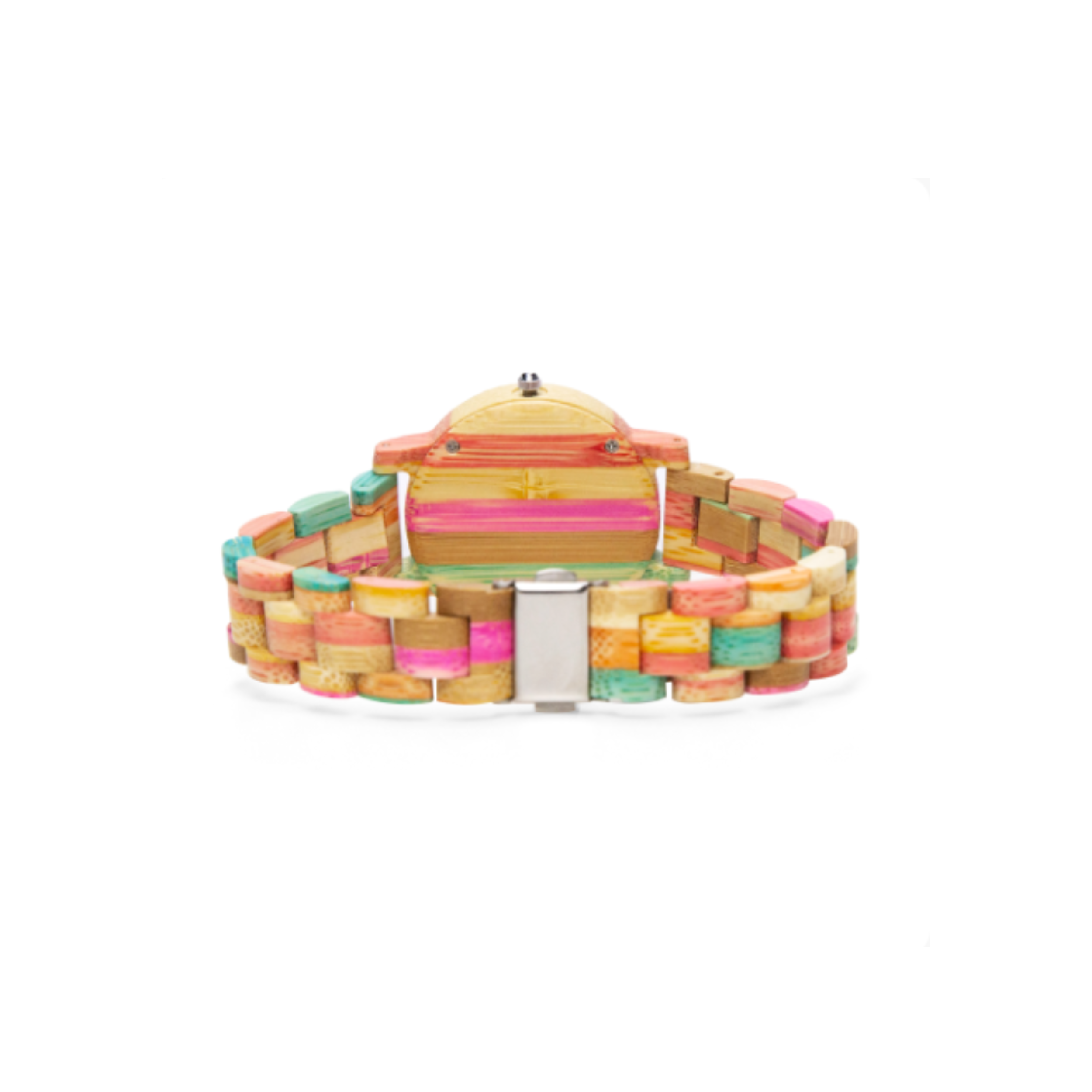 Atomic Cat, Kitschy Kitty Bamboo Watch Time Piece, Unique Colorful Mod Watch - Mid Century Modern Gal