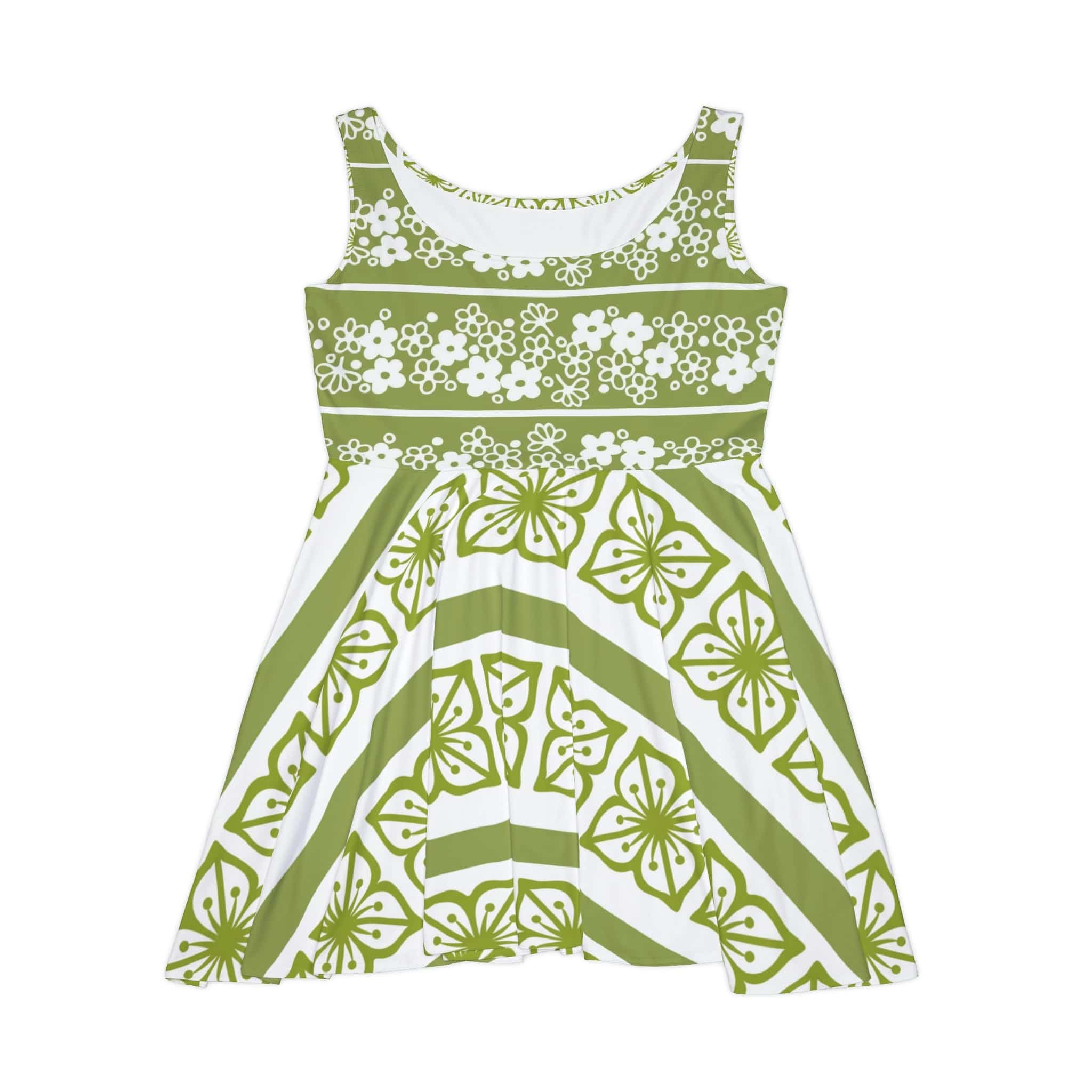 Spring Blossom, Verde, Spring Summer Retro Green Women&