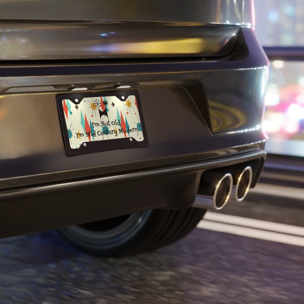 Atomic Cat, I'm Not Old, I'm Mid Century Modern(™), Franciscan Atomic Starburst, Retro MCM Vanity Plate