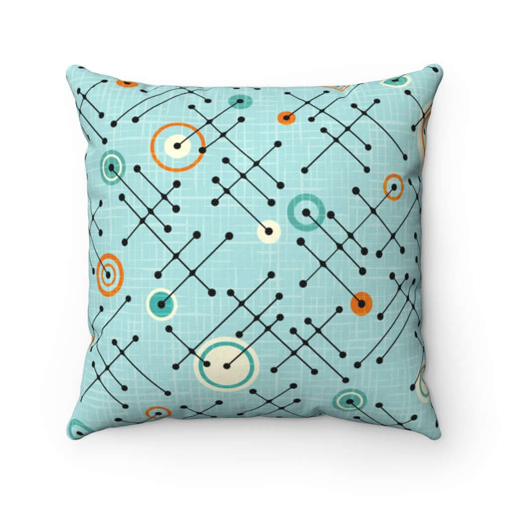 Mid Century Modern Abstract, Aqua Blue, 1950&