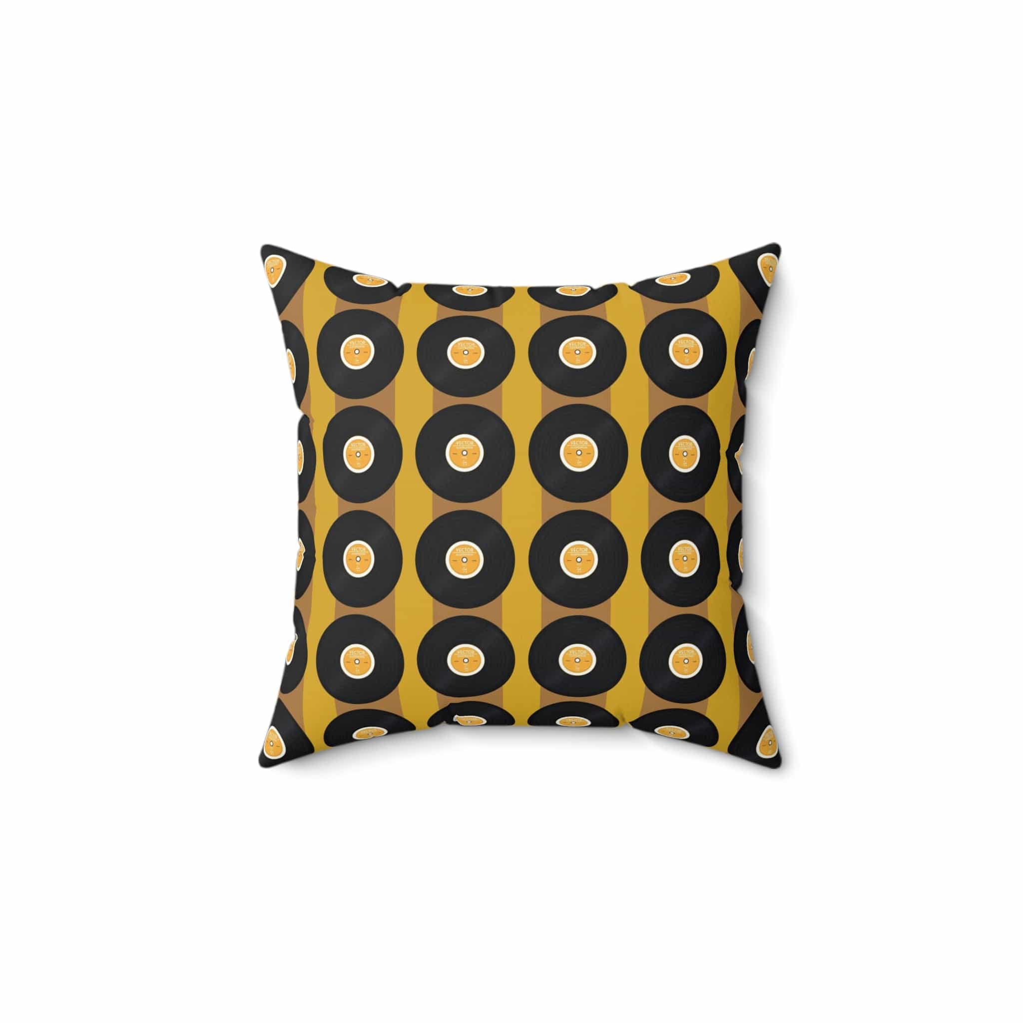 Retro Records, Mustard Yellow, Black Mid Century Modern, 60&
