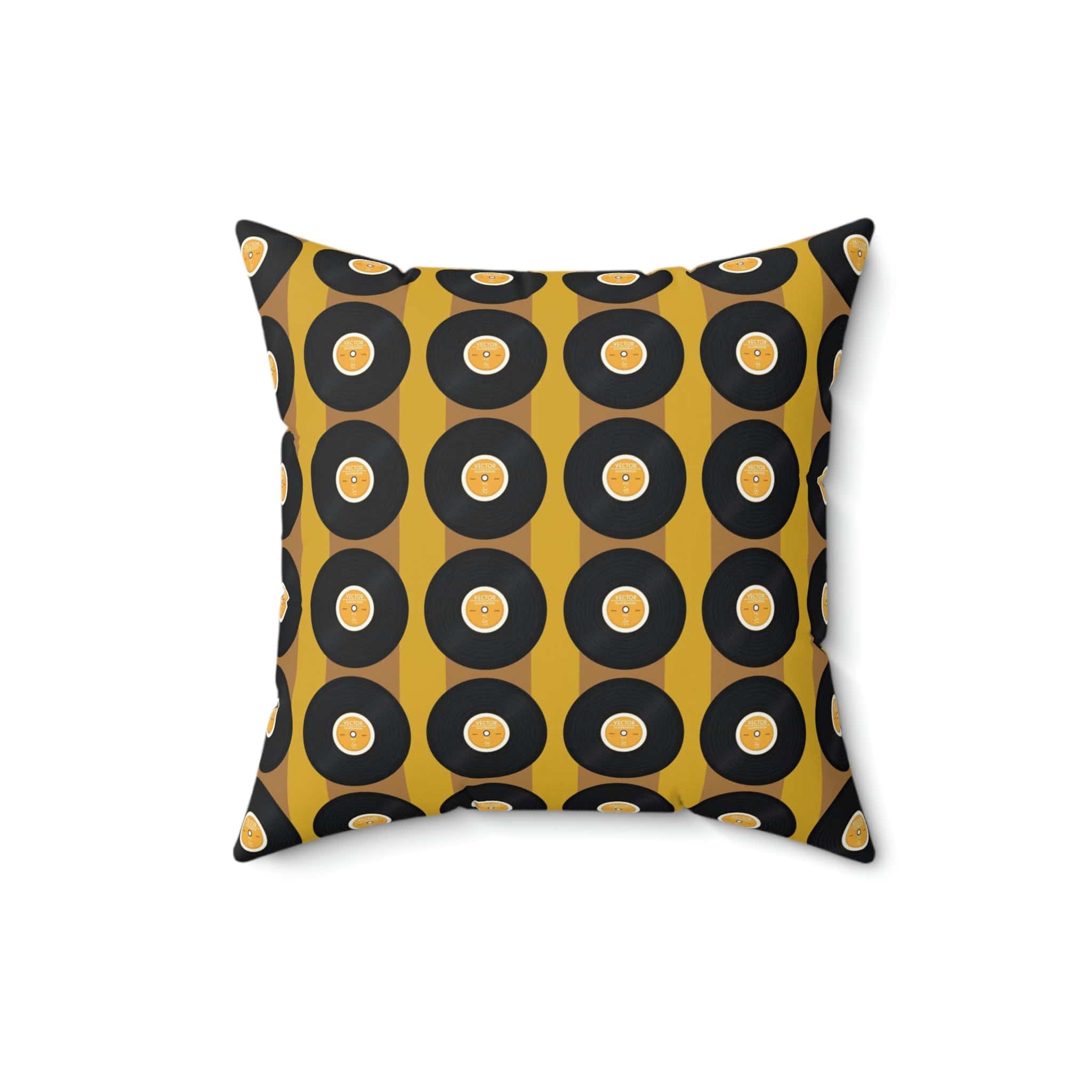 Retro Records, Mustard Yellow, Black Mid Century Modern, 60&