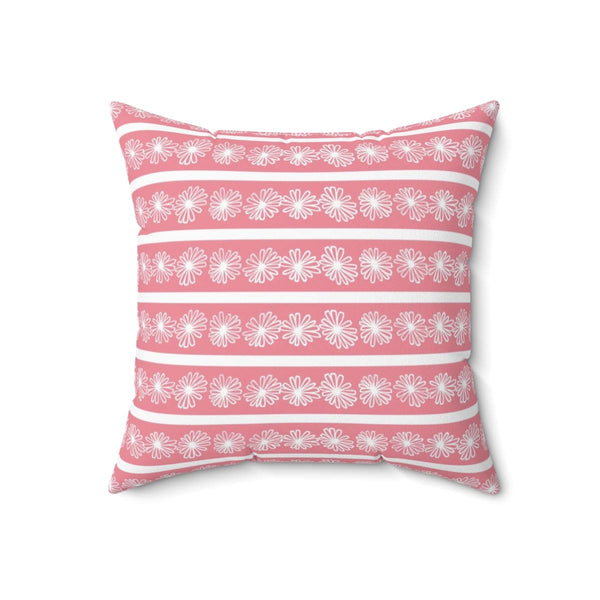 Pink Retro Daisy, Collector, Mid Mod Pillow And Insert