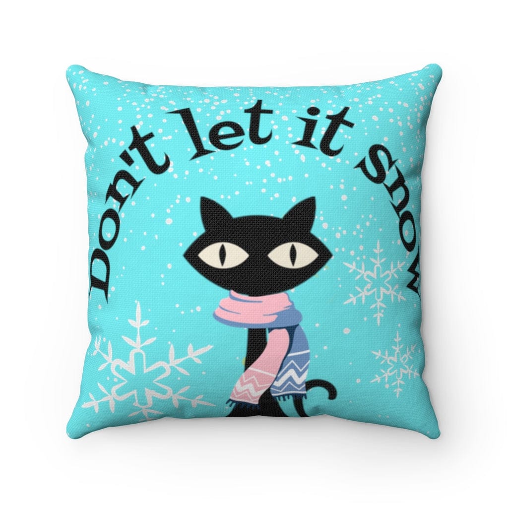 Retro Pillow Atomic Cat, Winter Turquoise Blue, Don&