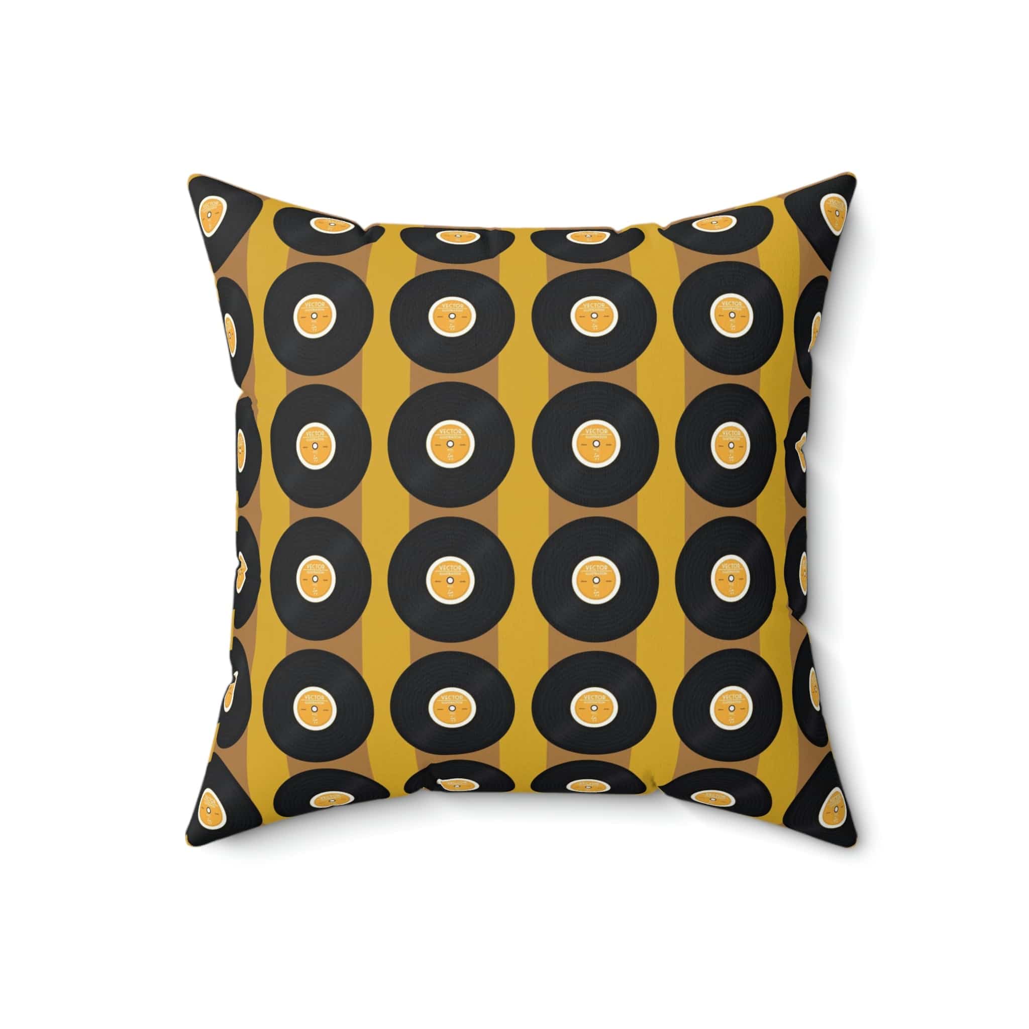 Retro Records, Mustard Yellow, Black Mid Century Modern, 60&
