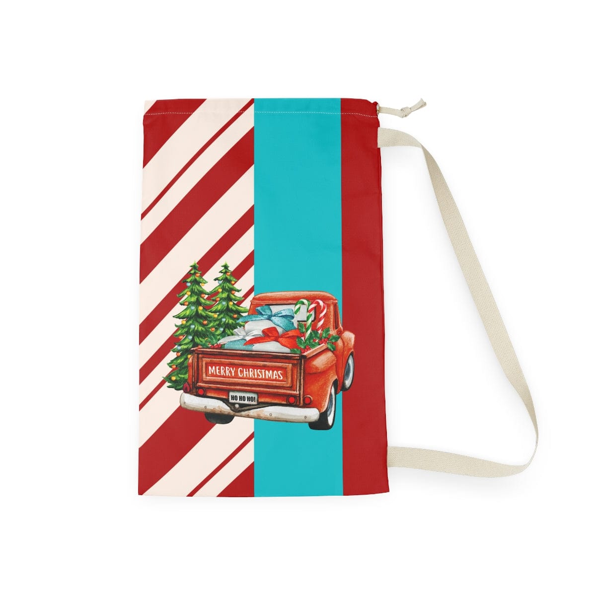 Retro Christmas Sack Bag, Reusable Gift Bag for Christmas Presents Home Decor 18" × 29"