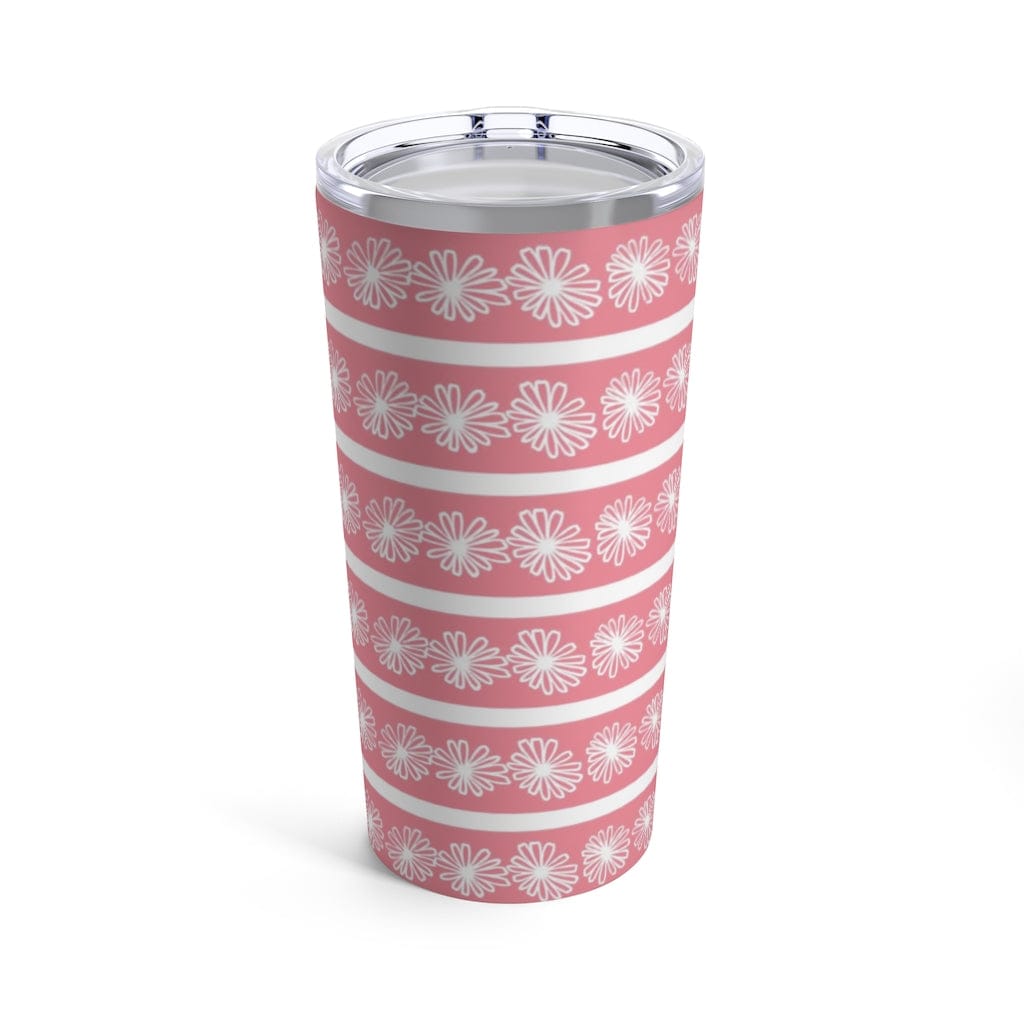 Pink Retro Daisy, Pyrex Lover, Collector, Mid Mod Tumbler 20oz Mug 20oz