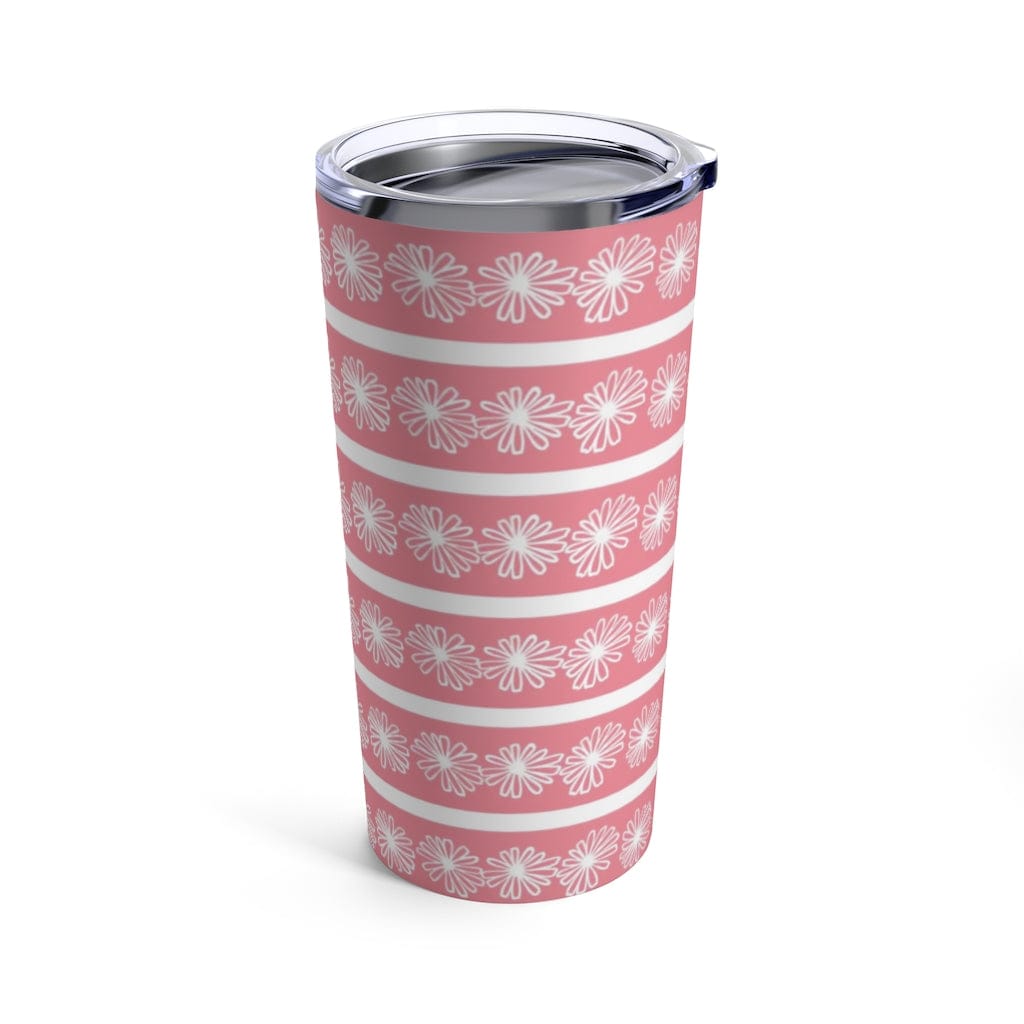 Pink Retro Daisy, Pyrex Lover, Collector, Mid Mod Tumbler 20oz Mug 20oz