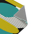 Mid Century Modern Retro MCM Design Abstract Turquoise, Green, Black, Light Blue Area Rugs Home Decor 24" × 36"