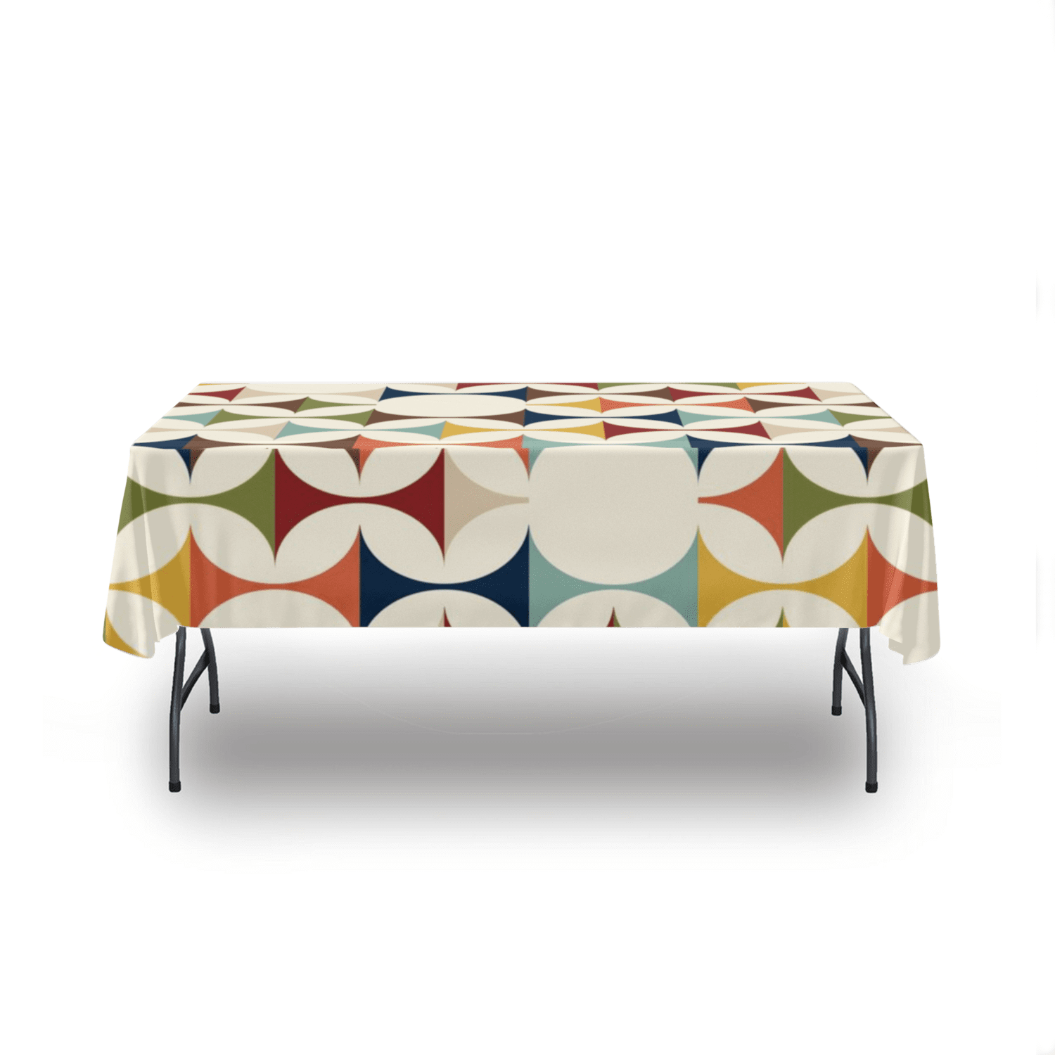 Scandinavian Mid Century Modern Geometric Tablecloth - Mid Century Modern Gal