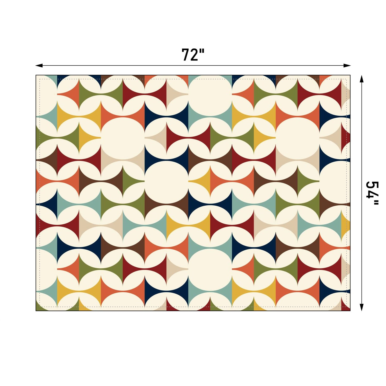 Scandinavian Mid Century Modern Geometric Tablecloth - Mid Century Modern Gal
