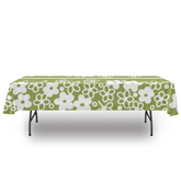 Retro Green, Spring Blossom, Pyrex Lover, Mod Daisy MCM Tablecloth tablecloth 54" x 120" Mid Century Modern Gal