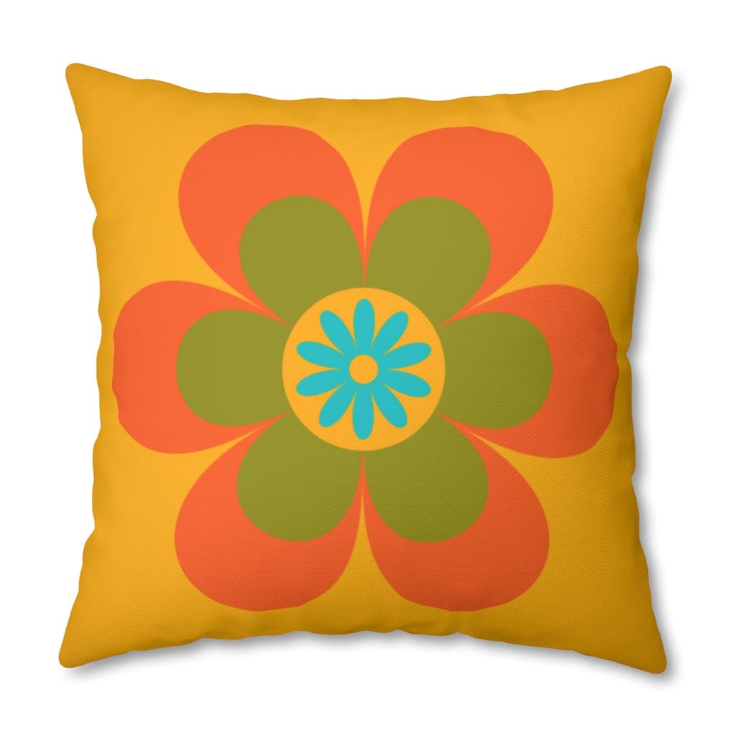 70's Groovy Flower, Mod Daisy, Couch Cushion PILLOW Case Home Decor
