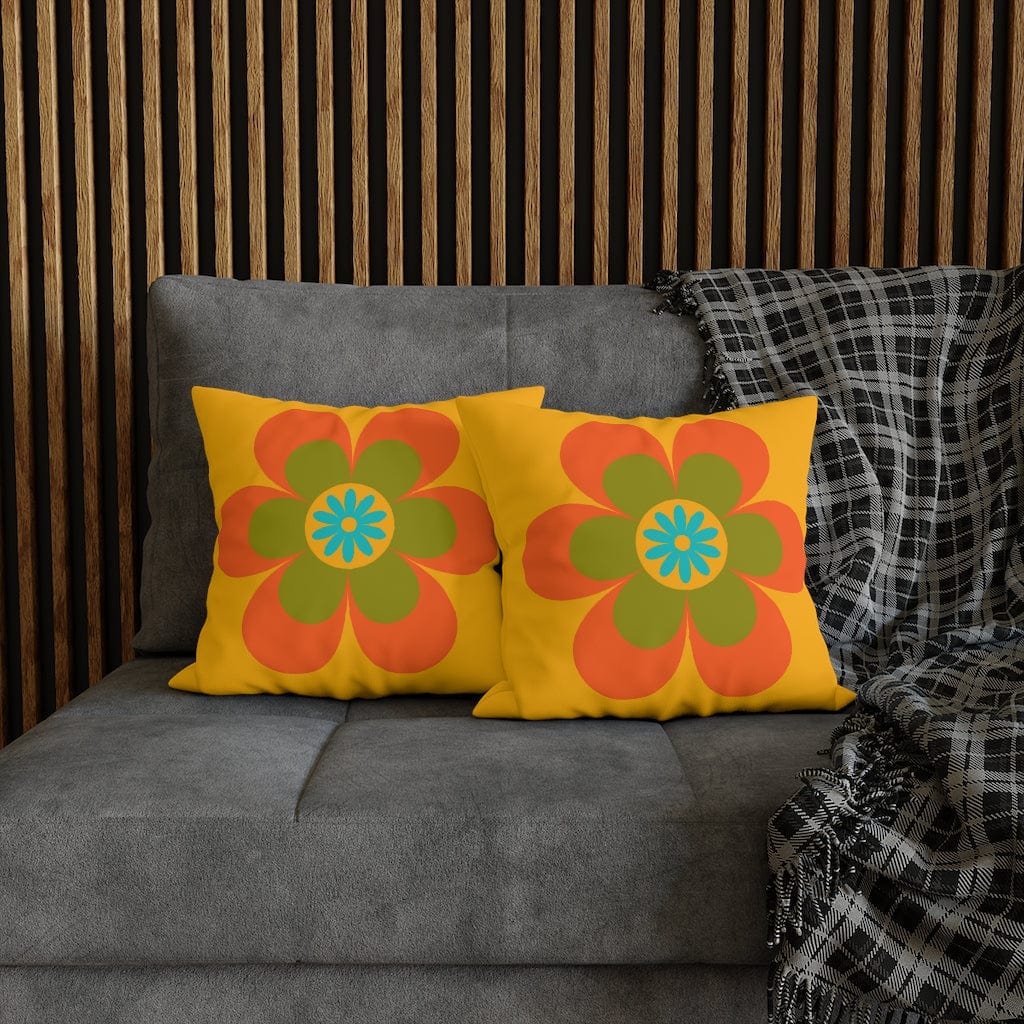 70's Groovy Flower, Mod Daisy, Couch Cushion PILLOW Case Home Decor