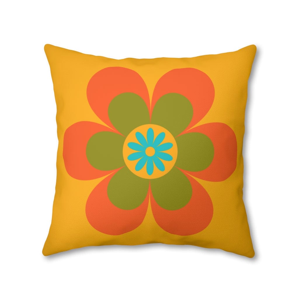 70's Groovy Flower, Mod Daisy, Couch Cushion PILLOW Case Home Decor