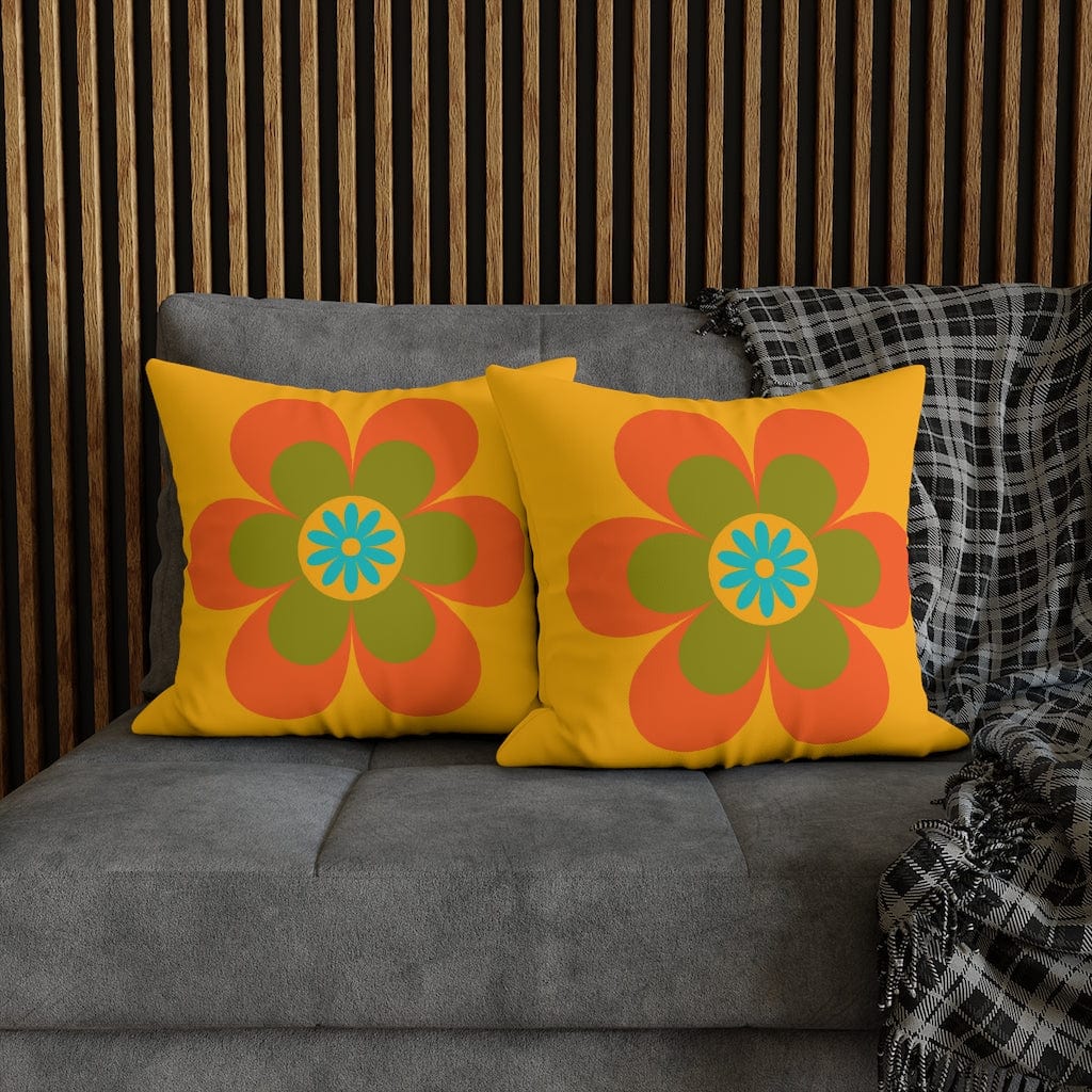 70's Groovy Flower, Mod Daisy, Couch Cushion PILLOW Case Home Decor