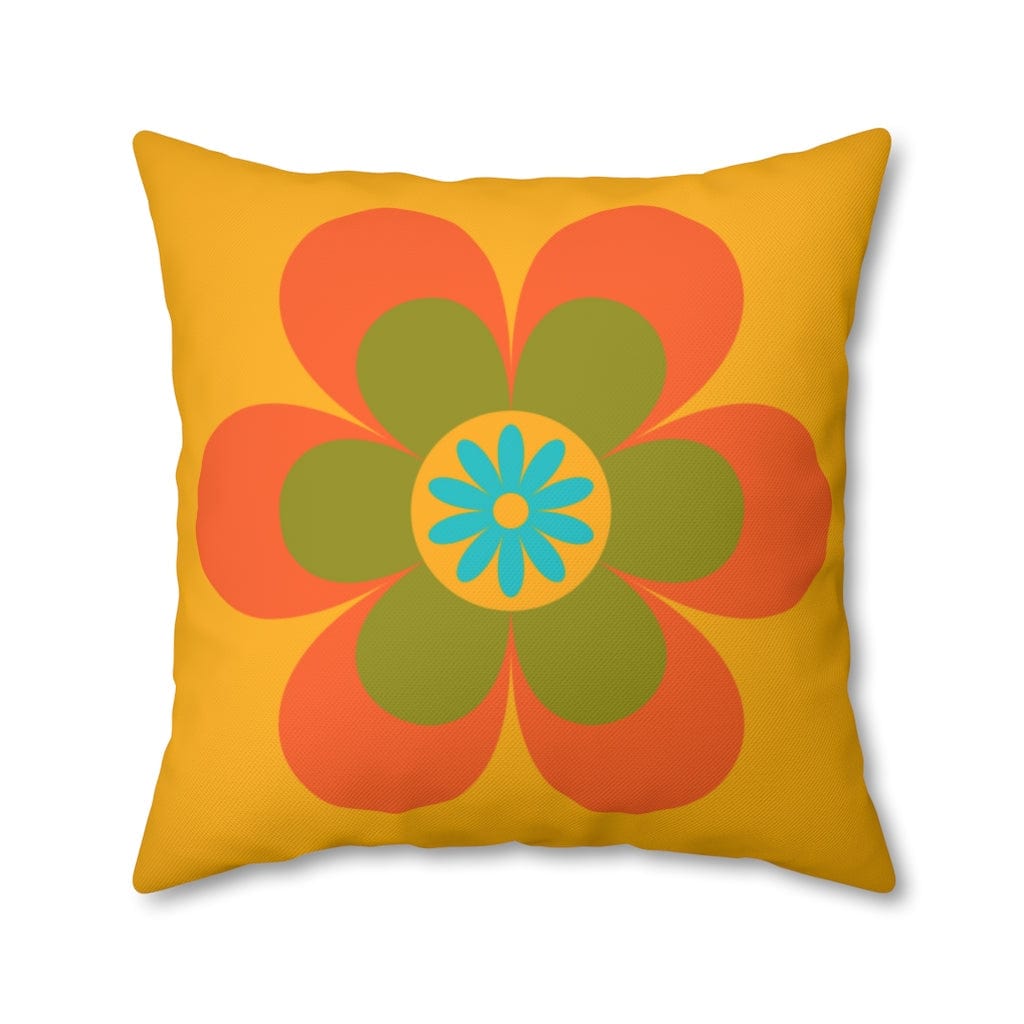70's Groovy Flower, Mod Daisy, Couch Cushion PILLOW Case Home Decor