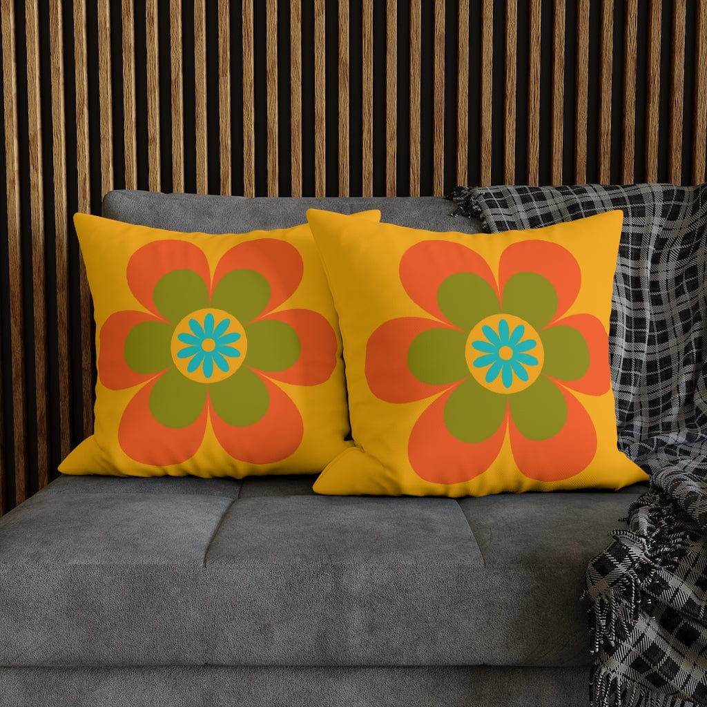 70's Groovy Flower, Mod Daisy, Couch Cushion PILLOW Case Home Decor