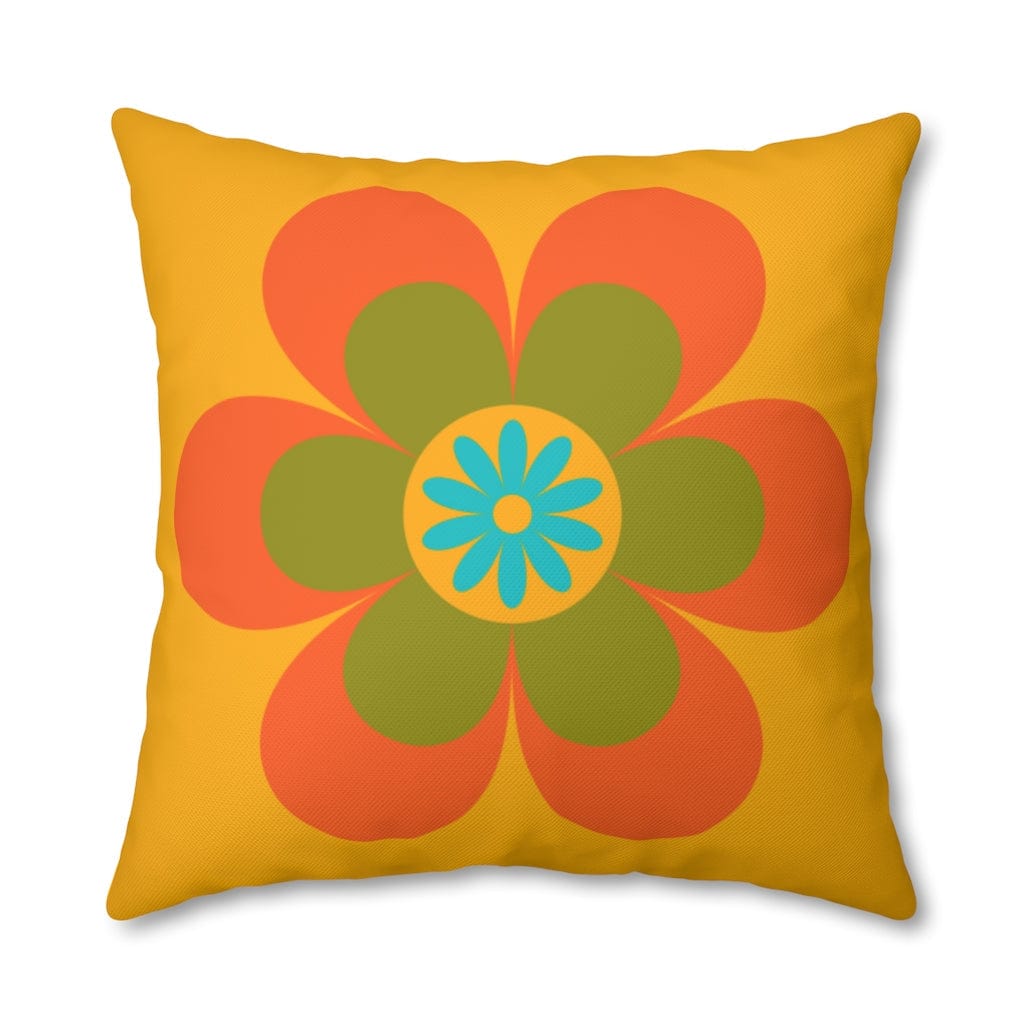 70's Groovy Flower, Mod Daisy, Couch Cushion PILLOW Case Home Decor